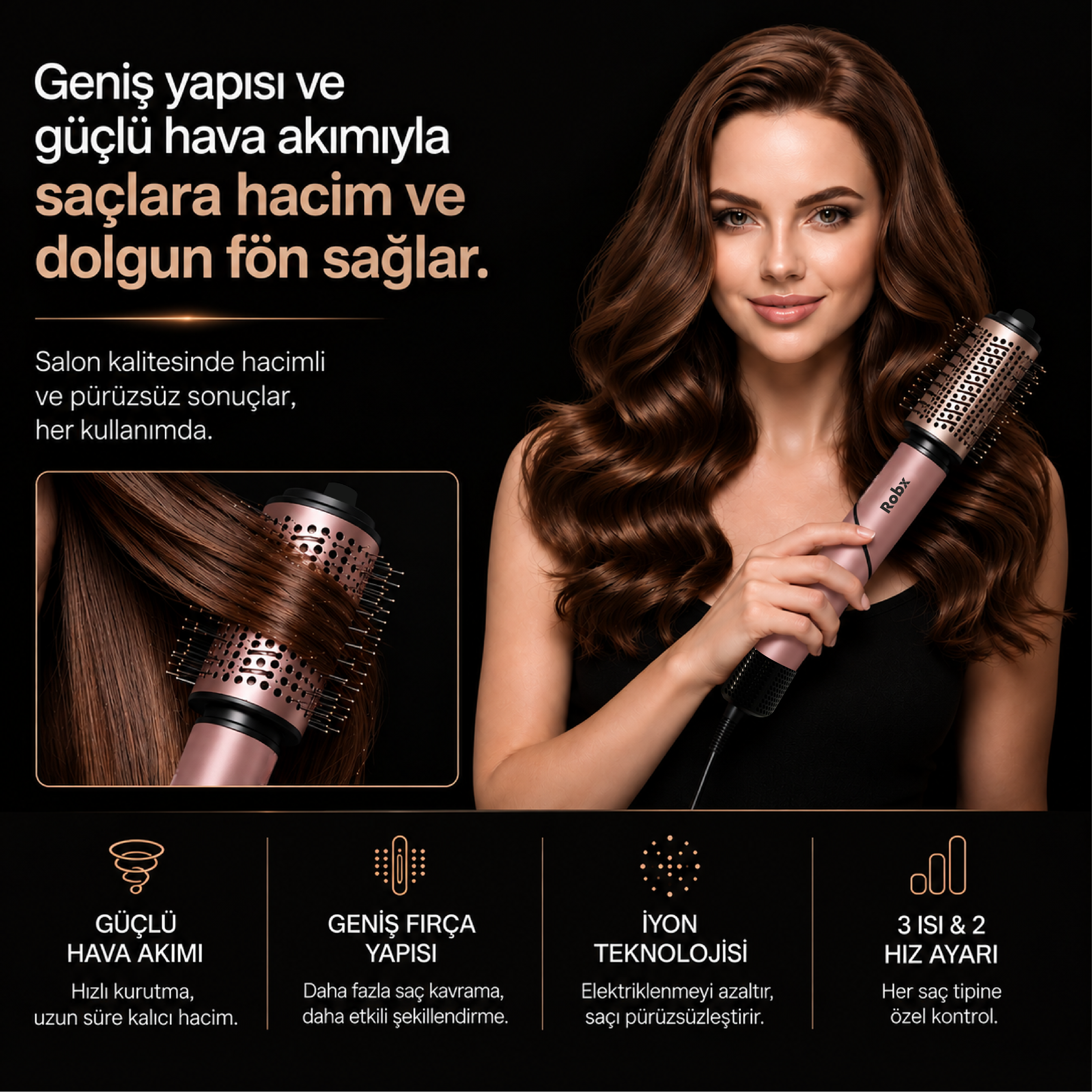 Robx Multi-Styler 10 IN 1 Arada İyonik Saç Şekillendirici Set