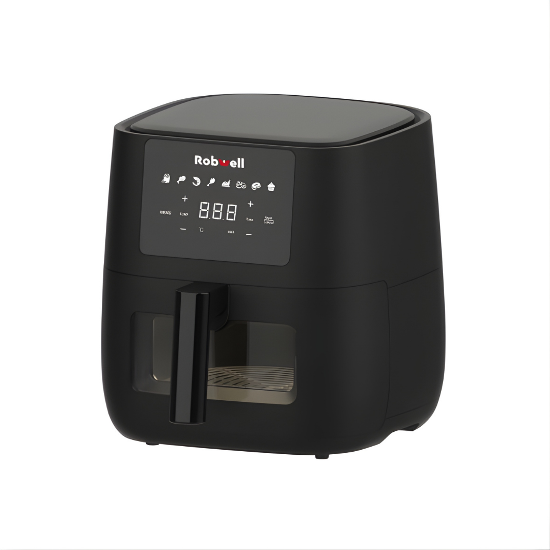 Robx Robwell AS27 6 LT 1700 W Dokunmatik Ekran Airfryer Yağsız Hava Fritözü Siyah 
