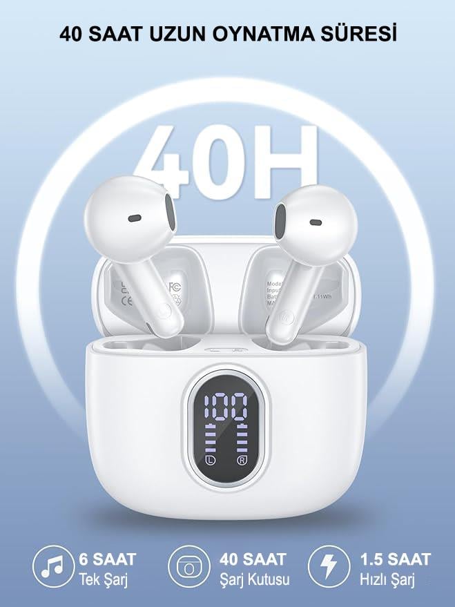 Robx S-30 Bluetooth Kulaklık Ios-android Enc Ortam Sesi Azaltma 4 Mikrofonlu 5.3 Ipx6 