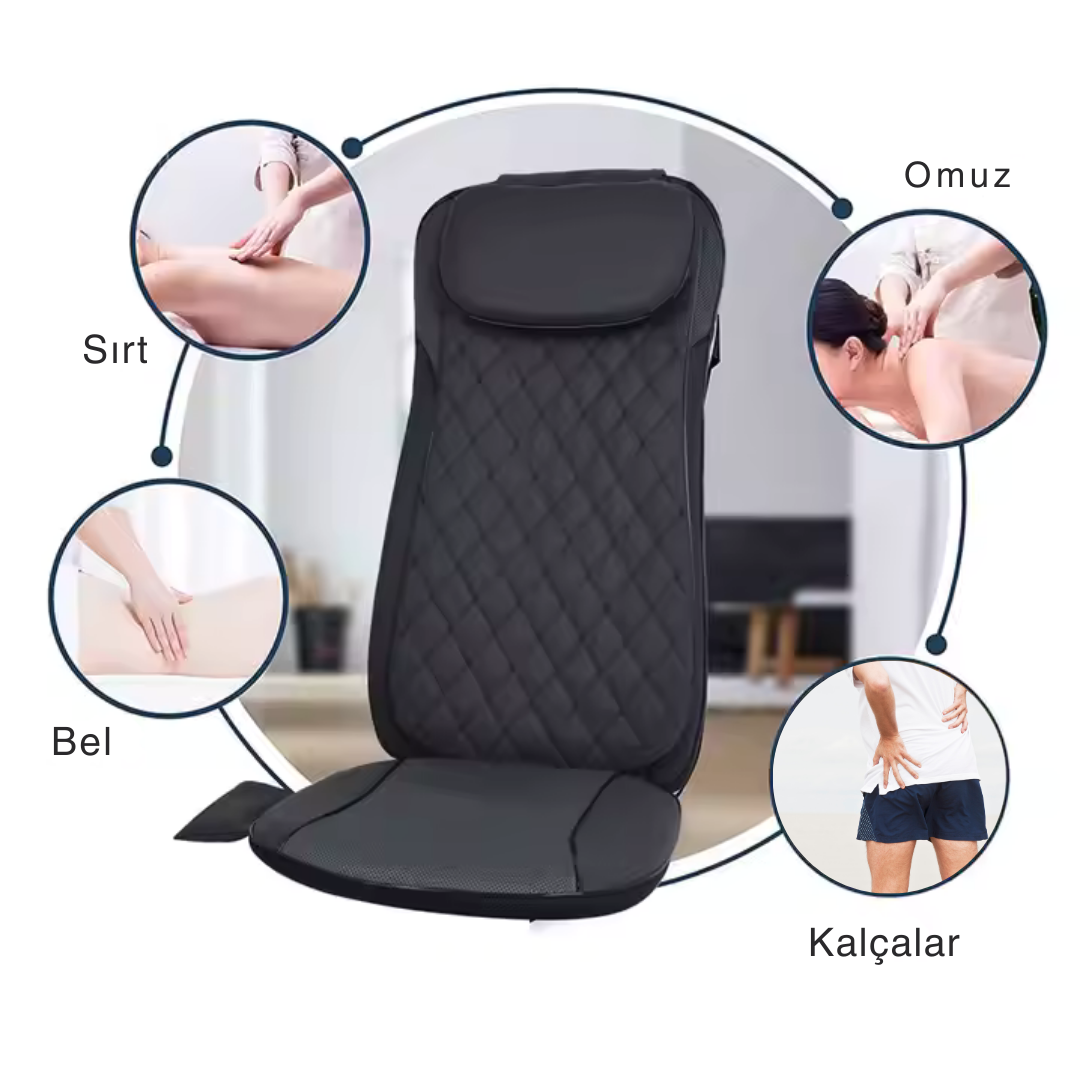 Robx S228 Titreşimli Isıtmalı Soğutmalı Sırt-boyun-bel Yoğurmalı Masaj Koltuğu Yastıklı