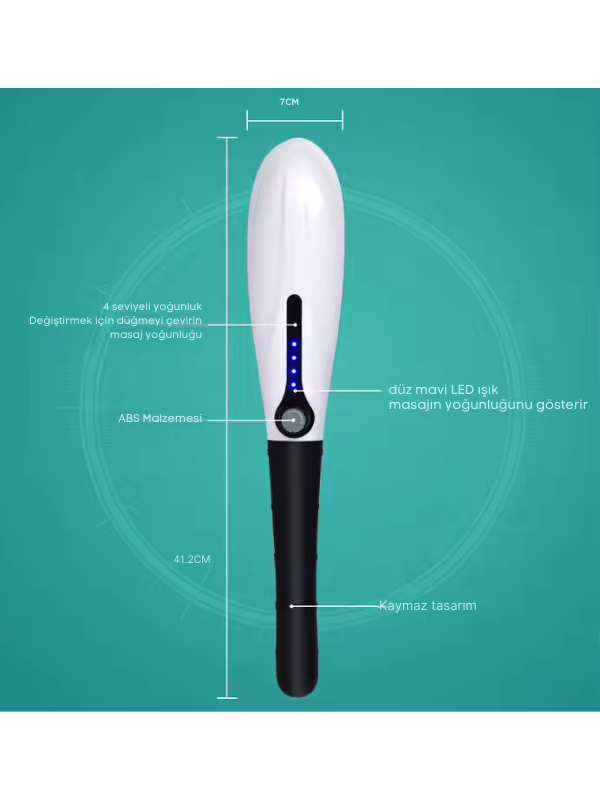 ROBX S426 Titreşimli 5 Başlıklı Mini Şarjlı Vücut Masaj Aleti