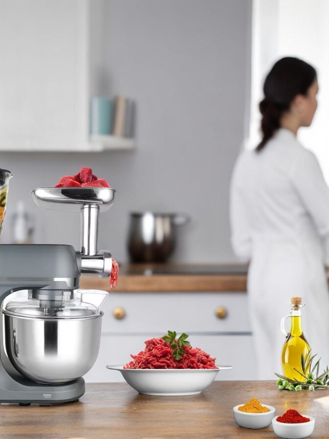 Robx Sr50 Döküm Gövde 7 Litre Hamur Yoğurma Kıyma Çekme Blender Mixer Set