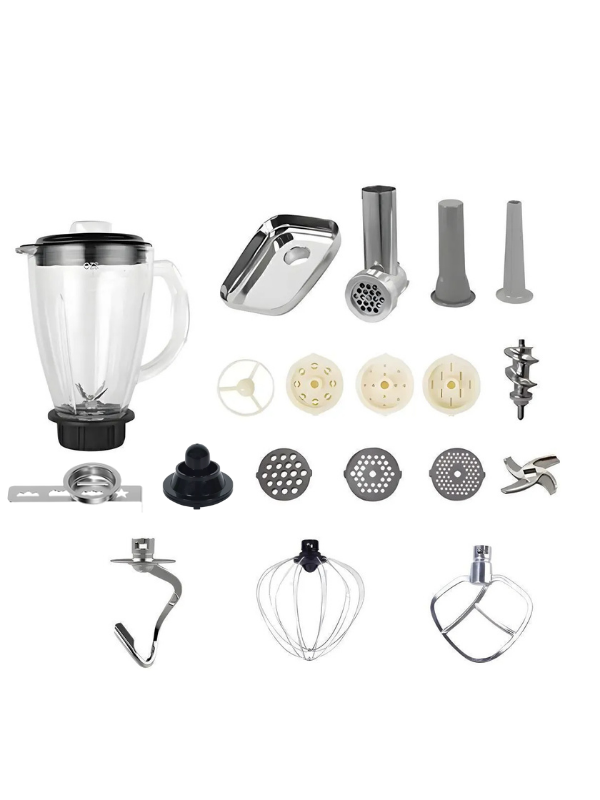 Robx Sr50 Döküm Gövde 7 Litre Hamur Yoğurma Kıyma Çekme Blender Mixer Set