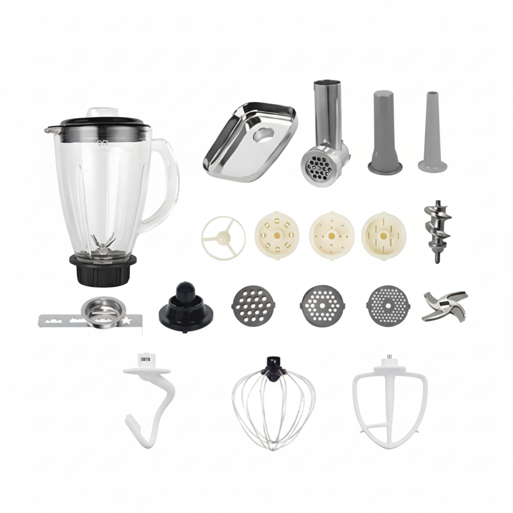Robx Sr50 Döküm Gövde 7 Litre Hamur Yoğurma Kıyma Çekme Blender Mixer Set