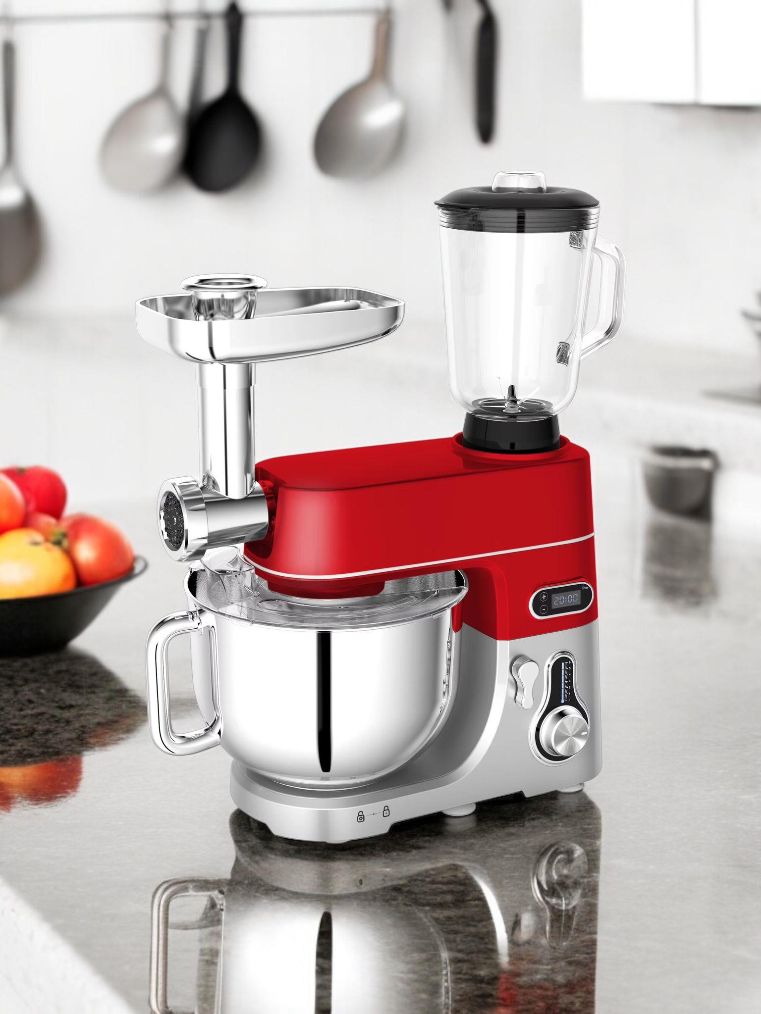 Robx Sr50 Döküm Gövde 7 Litre Hamur Yoğurma Kıyma Çekme Blender Mixer Set