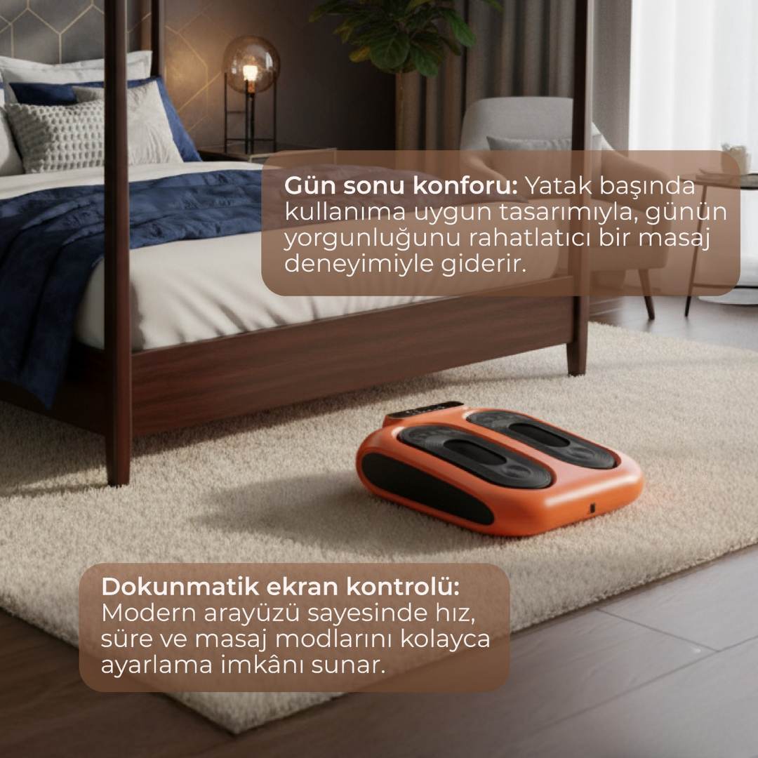 Robx Titreşimli Dokunmatik Ekran Kumandalı Ayak Masaj Aleti