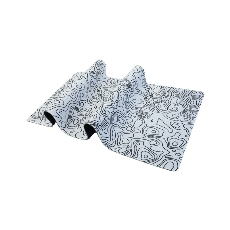 KLASSEGEARKlasse Pro White Map Lines 90x40cm Gaming Mousepad
