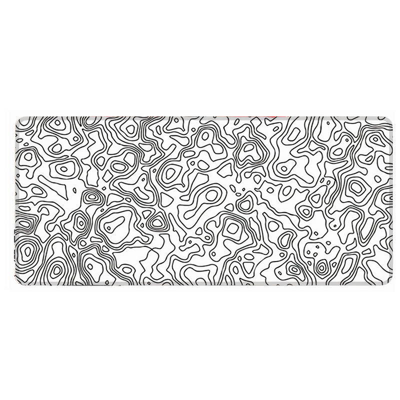 KLASSEGEARKlasse Pro White Map Lines 90x40cm Gaming Mousepad