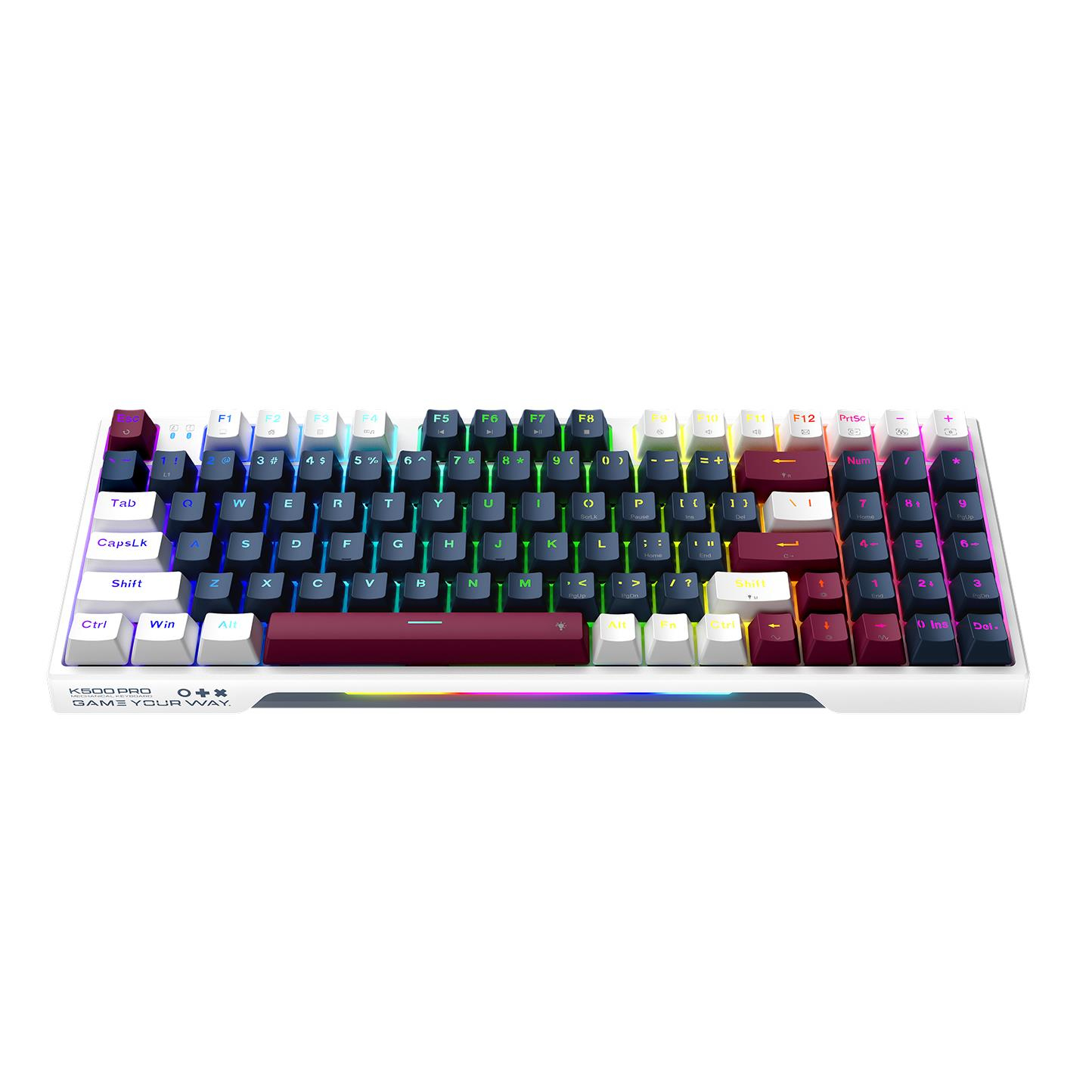 Machenike K500 Pro-B94 Kablolu Silver Switch RGB Mavi Gaming Klavye