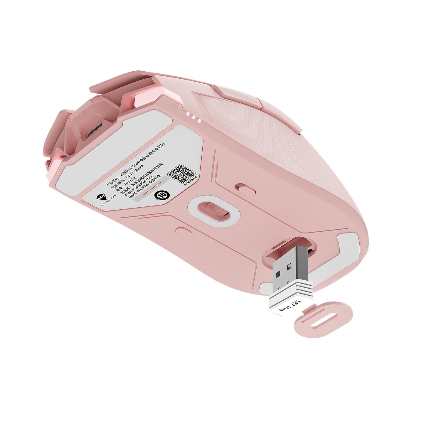 Machenike M7 Pro Dual-Mode 3395 Pembe Gaming Mouse