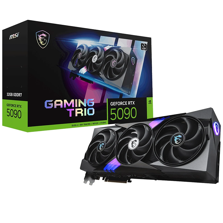 MSIGeForce RTX 5090 32G GAMING TRIO 32GB GDDR7 512 Bit DLSS 4 Gaming (Oyuncu) Ekran Kartı