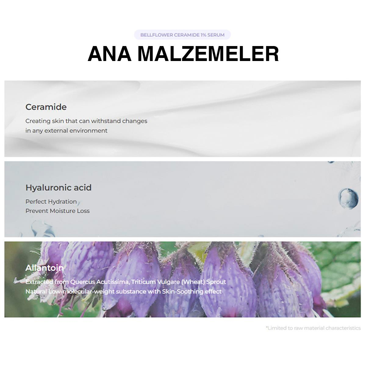 BELLFLOWER 1% CERAMIDE SERUM / %1 SERAMİD SERUM 30ML