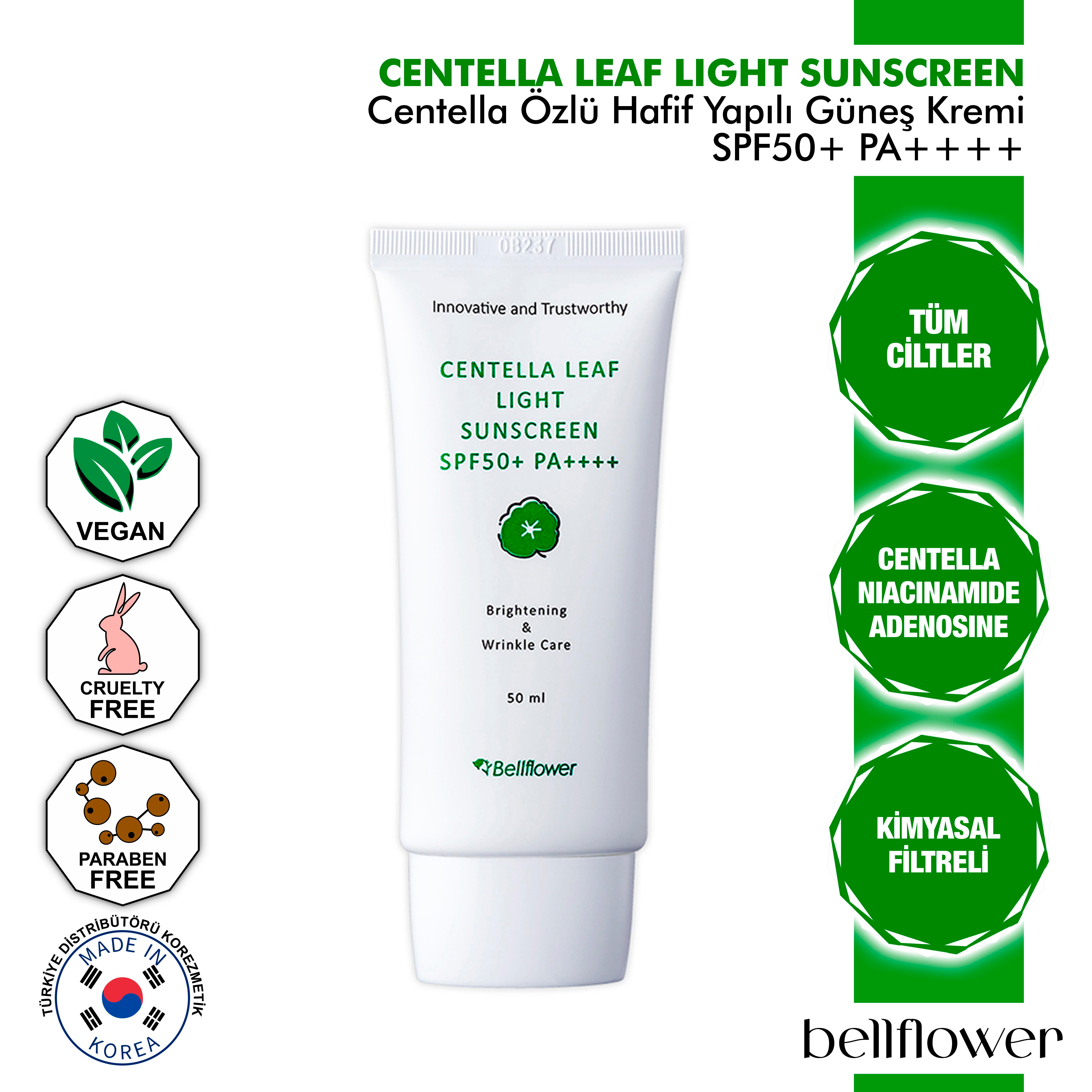 Centella Özlü Ve Niacinamide İçeren Ferahlatıcı Güneş Kremi Spf50+ Pa++++ 50ml
