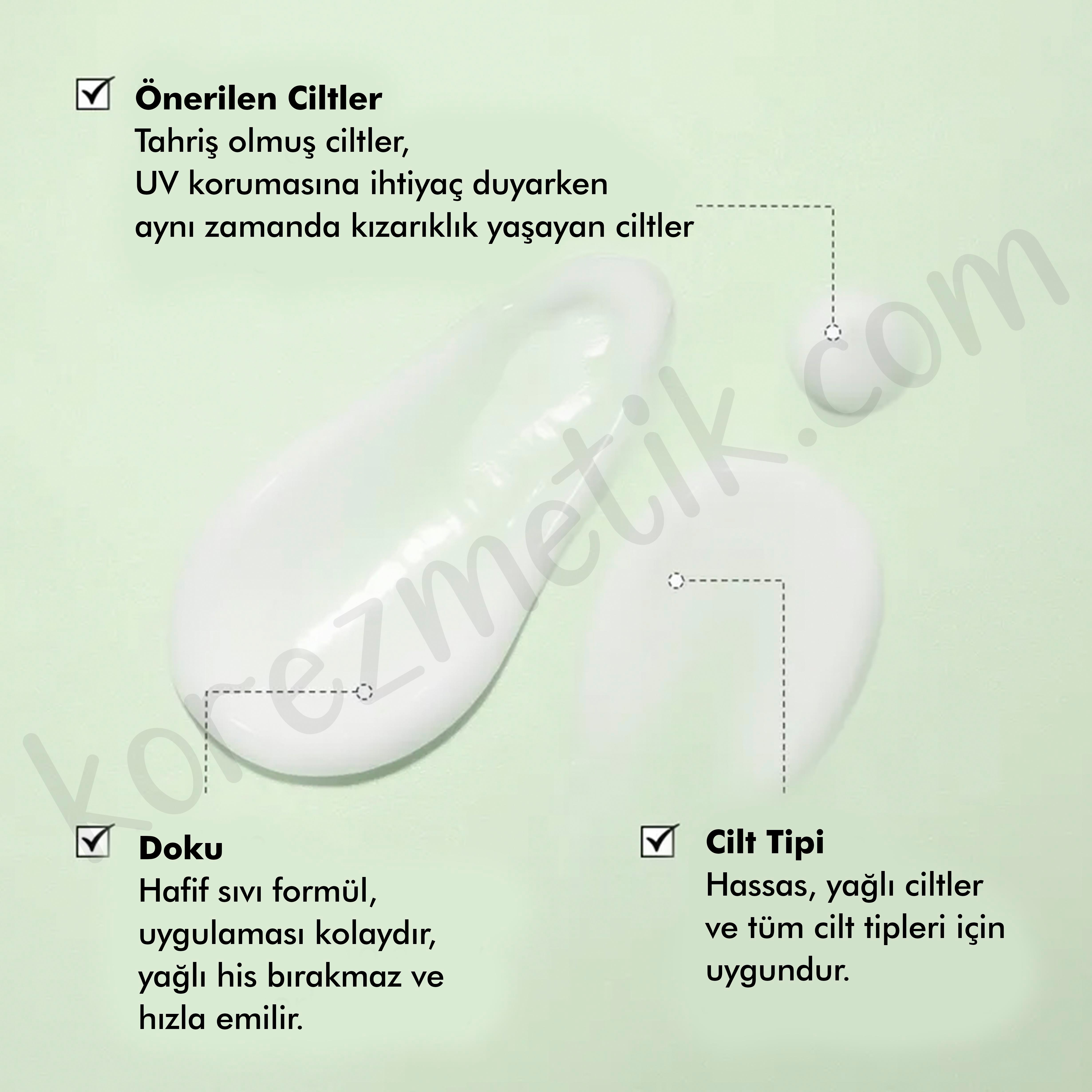Dr. Althea Beyaz Çay ve Sodium DNA İçeren Yatıştırıcı Etkili Green Tea Fresh Güneş Kremi Spf50+ Pa++++ 50ml