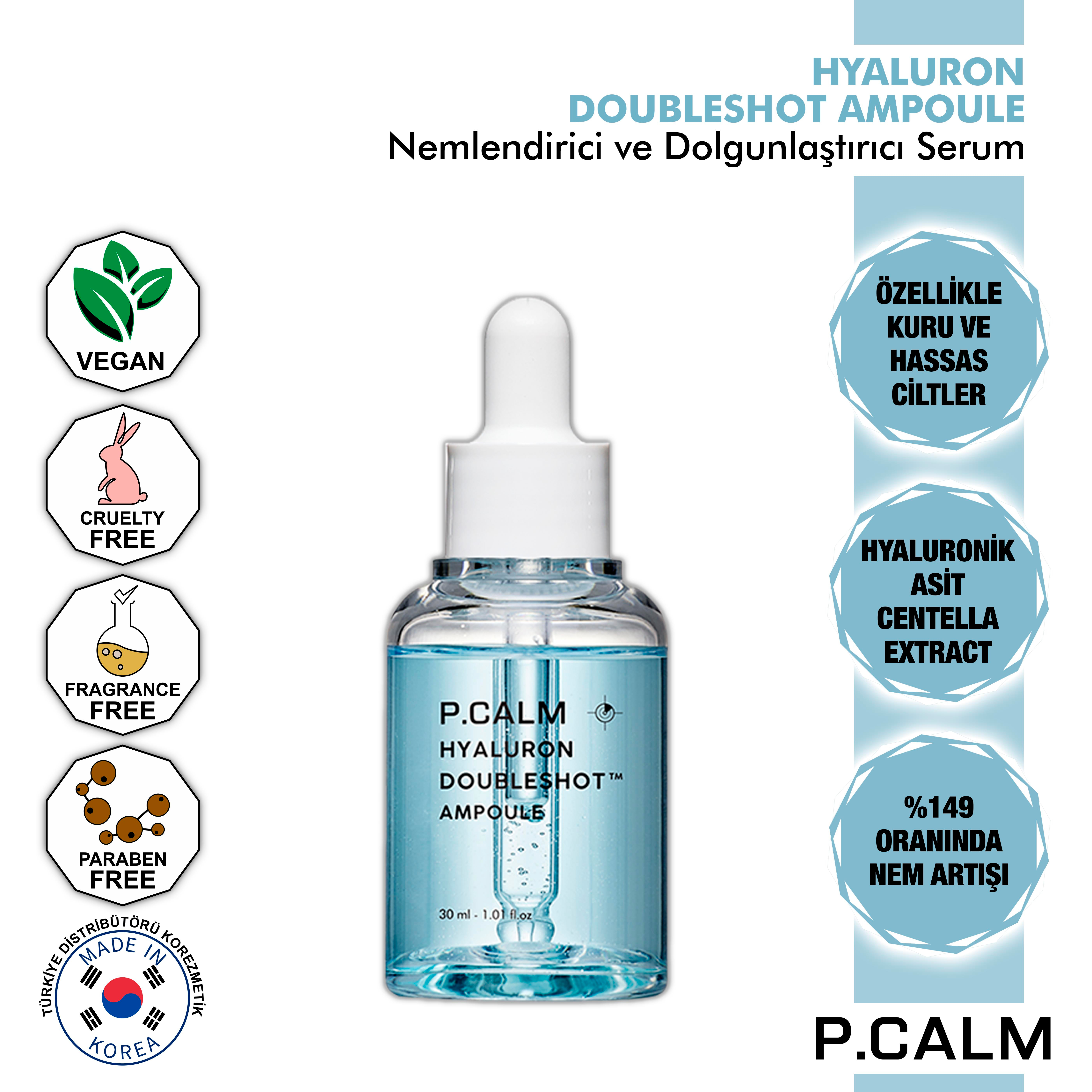 Hyaluronik Asit Ve Centella İçeren Nemlendirici, Dolgunlaştırıcı, Aydınlatıcı Hyaluron Doubleshot Serum 30ml