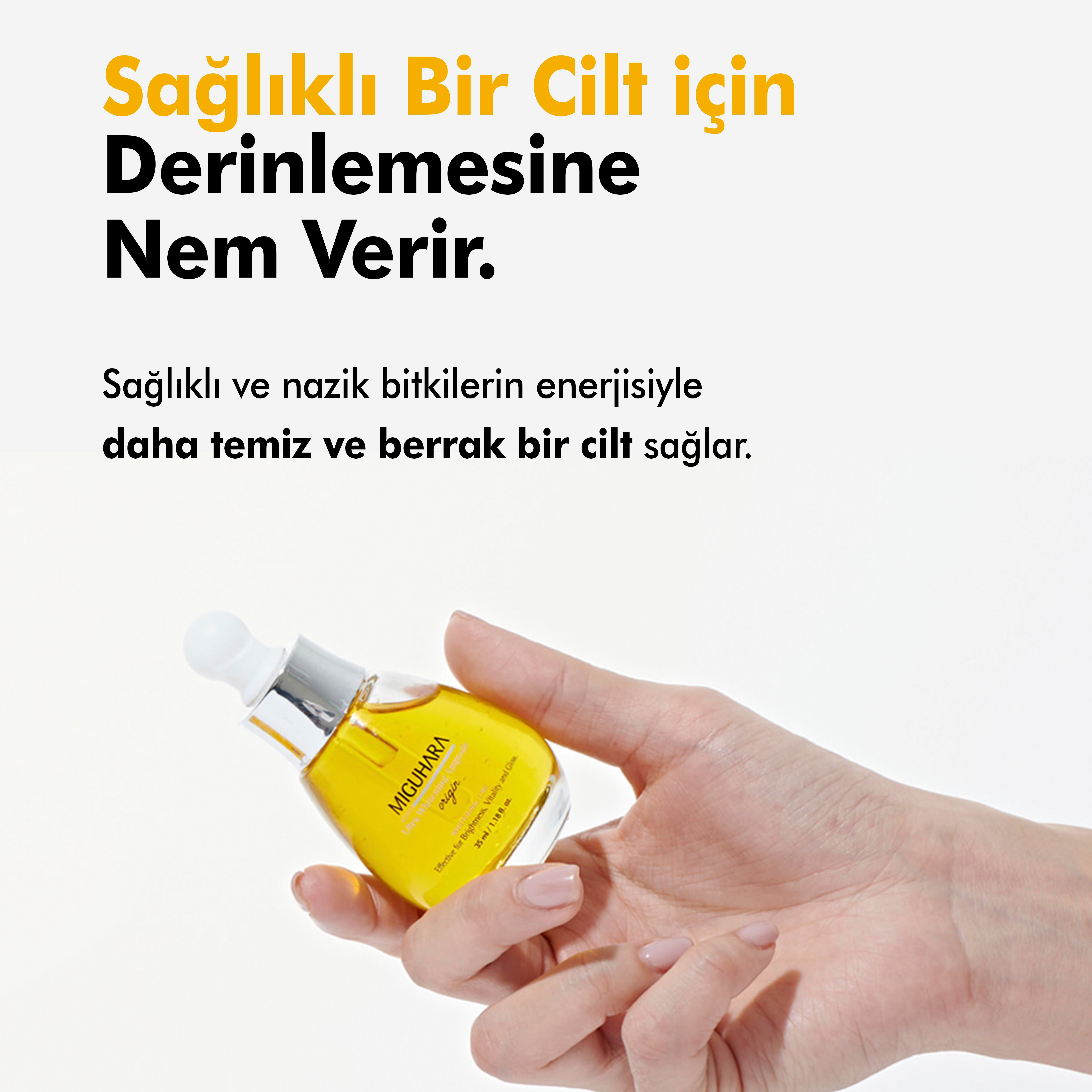 Miguhara %4 Niacinamide Ve 5 Çeşit Peptit İçeren Leke Karşıtı Ultra Cilt Beyazlatıcı Origin Ampul Serum - 35ml