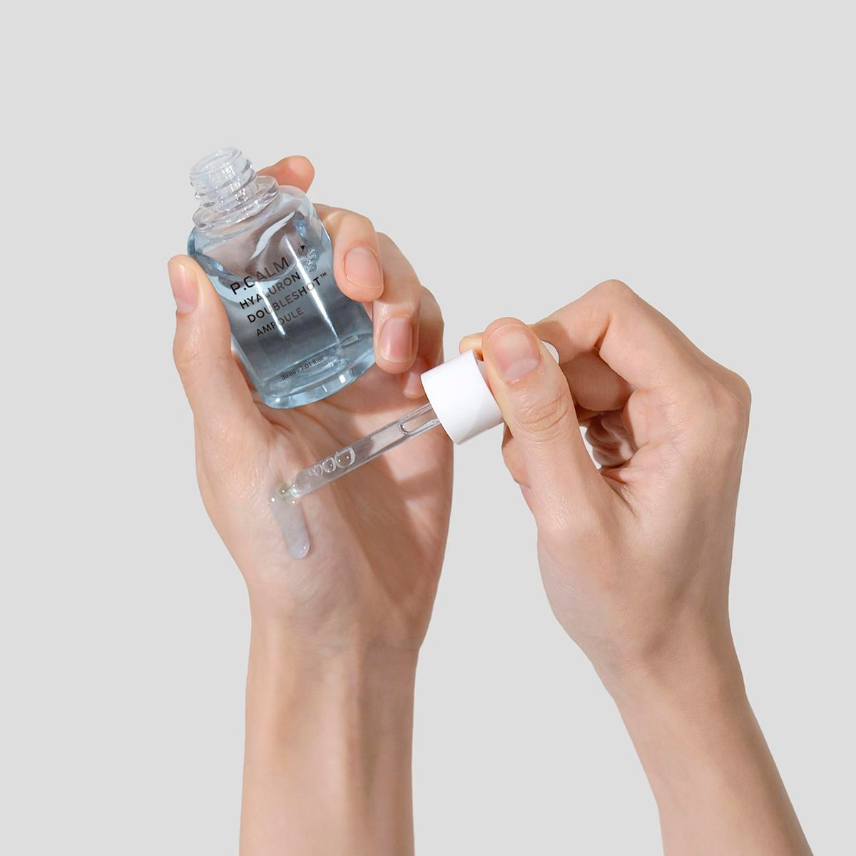 P.CALM HYALURON DOUBLESHOT AMPOULE / AMPUL 30ML 
