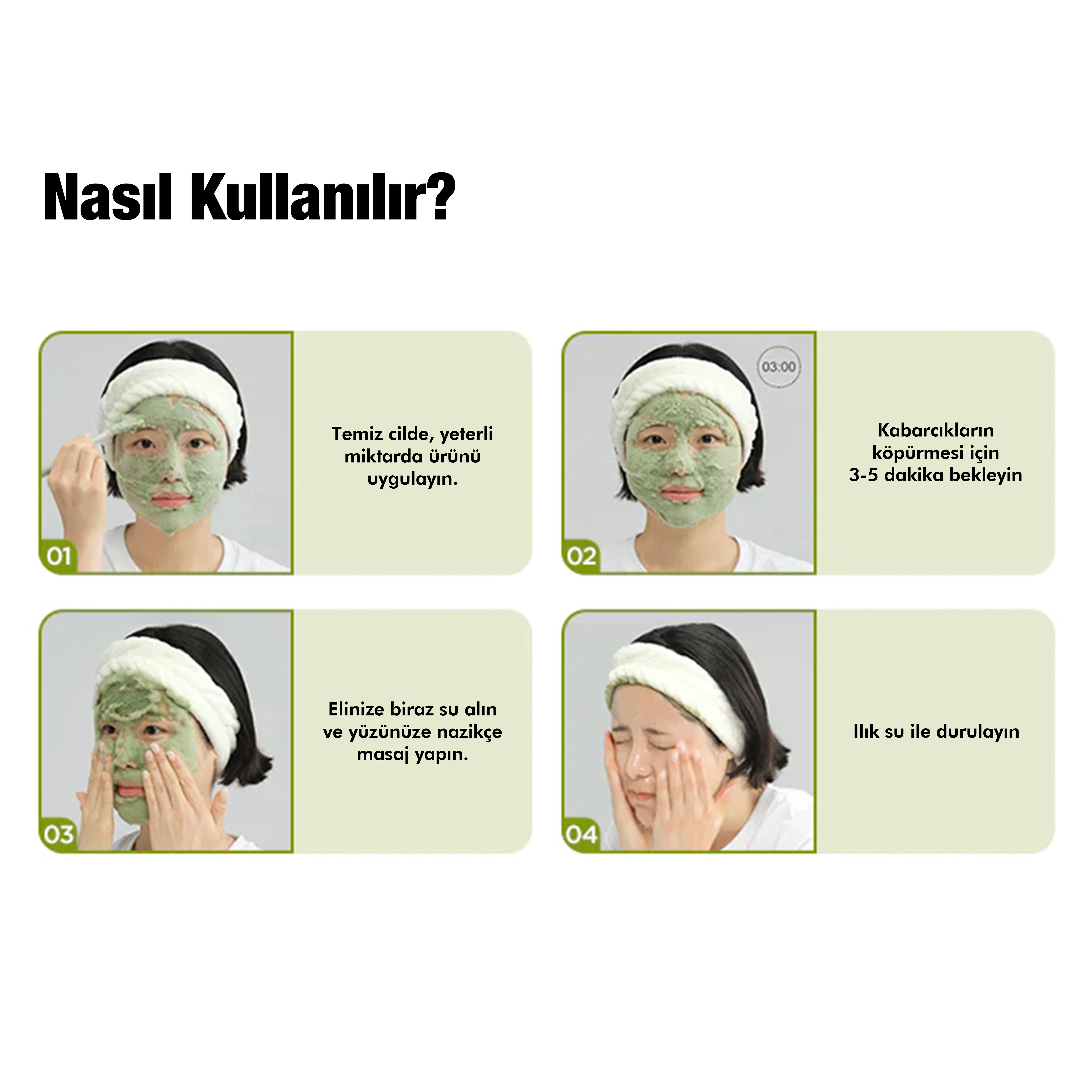 P.Calm Gözenek Karşıtı, Arındırıcı, Yatıştırıcı, Nemlendirici Kabarcık Oluşturarak Köpüren Holy Basil Bubble Deep Maske - 90gr