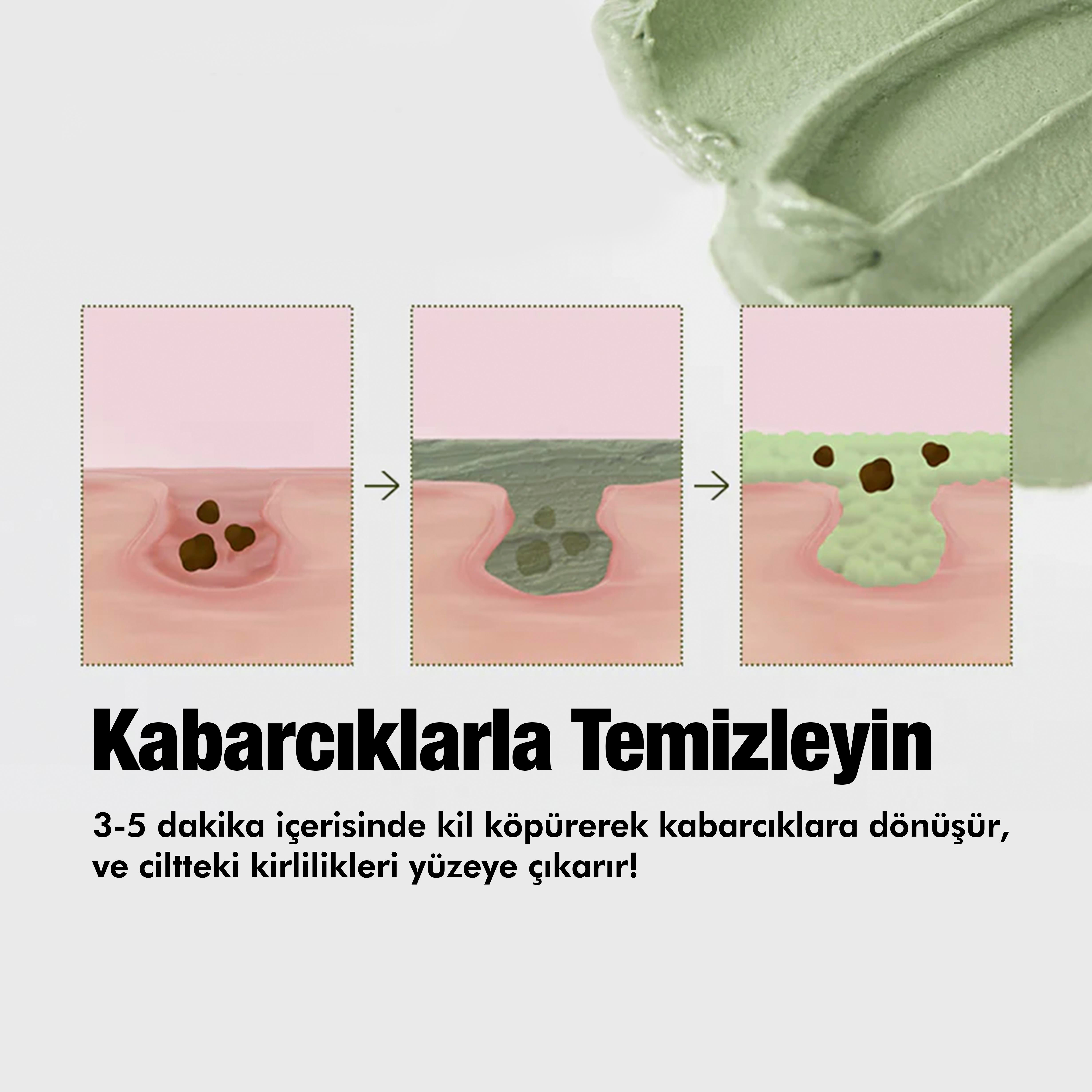P.Calm Gözenek Karşıtı, Arındırıcı, Yatıştırıcı, Nemlendirici Kabarcık Oluşturarak Köpüren Holy Basil Bubble Deep Maske - 90gr