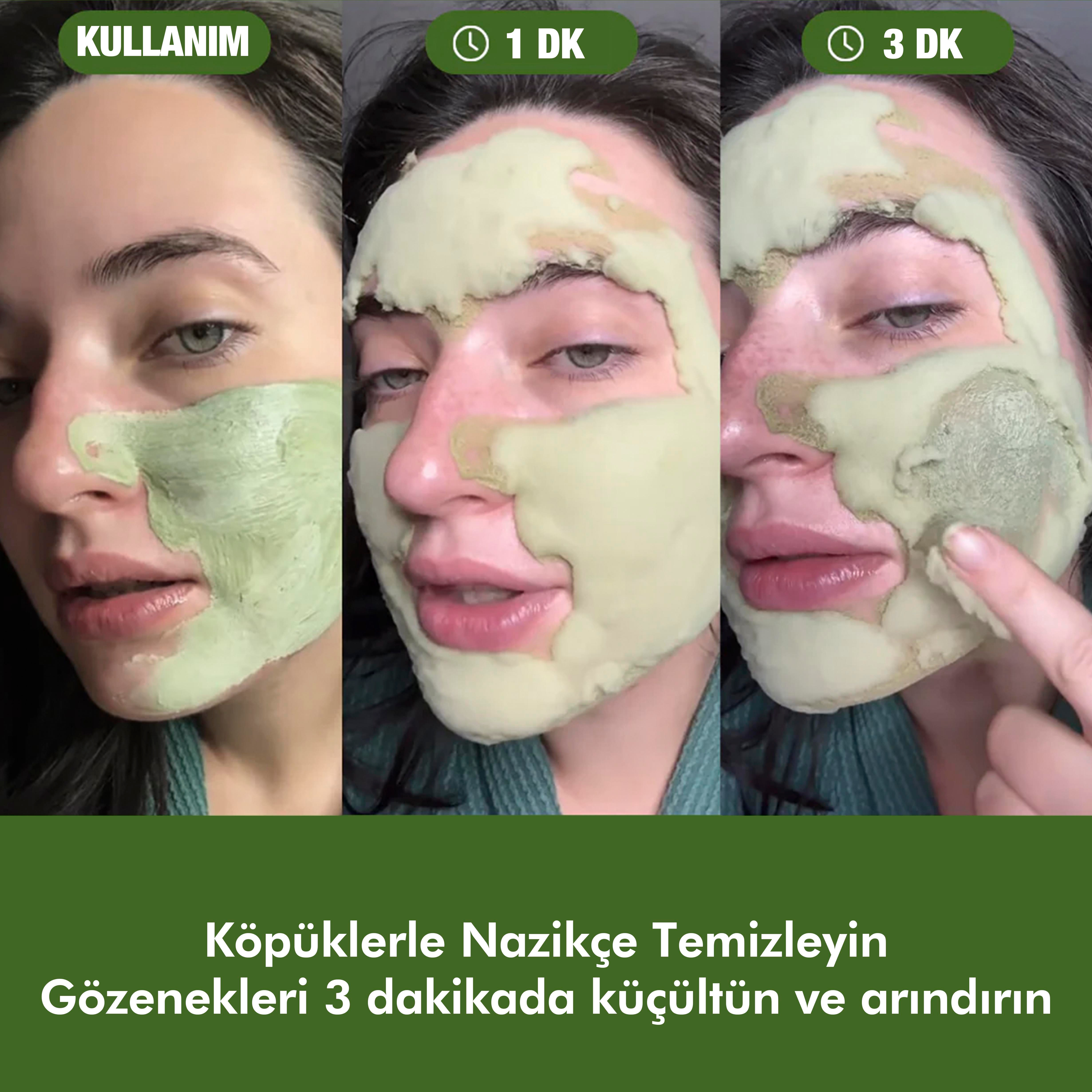 P.Calm Gözenek Karşıtı, Arındırıcı, Yatıştırıcı, Nemlendirici Kabarcık Oluşturarak Köpüren Holy Basil Bubble Deep Maske - 90gr