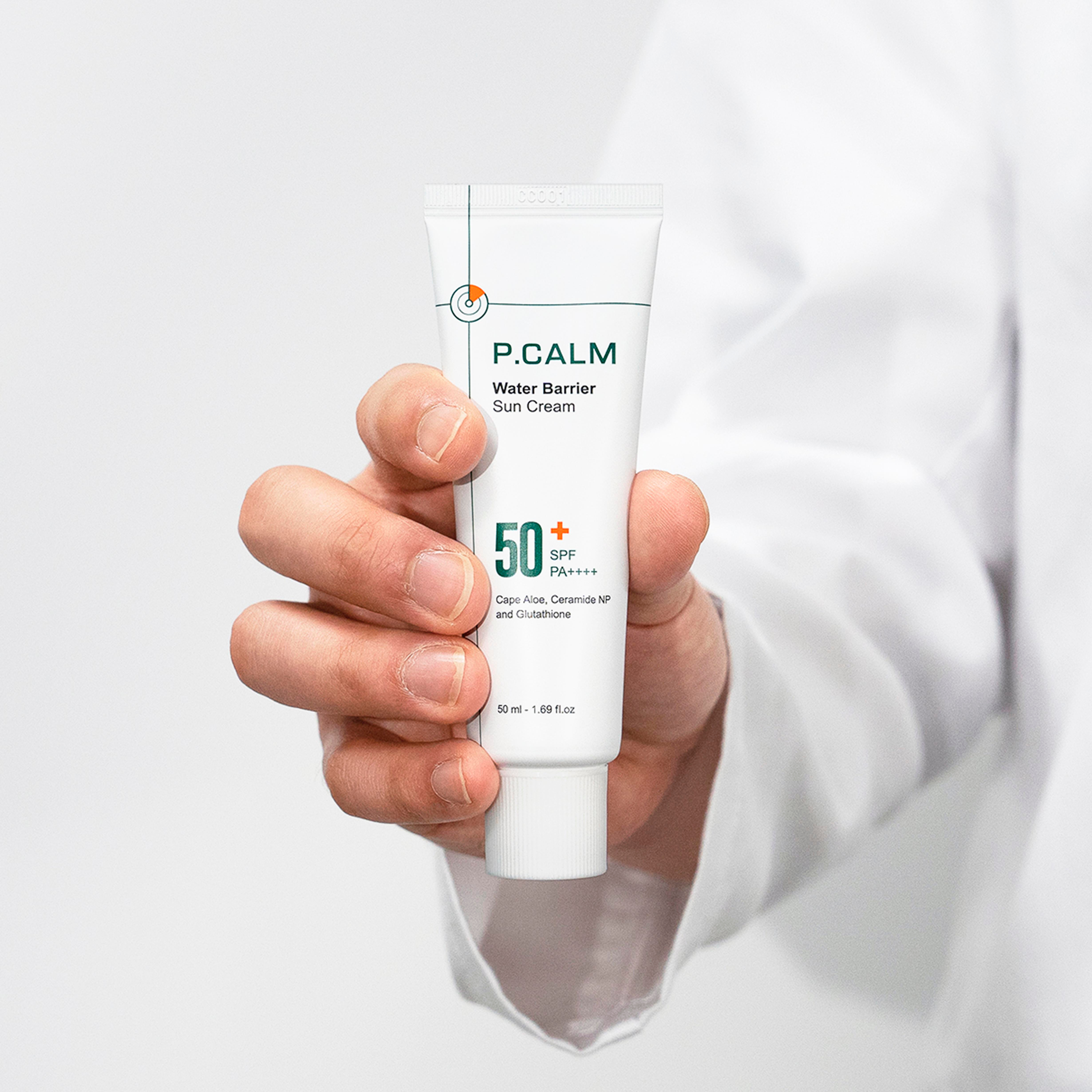 P.Calm Niacinamide ve Madecassoside içeren Yatıştırıcı Etkili Hafif Formüllü Water Barrier Güneş Kremi Spf50+ Pa++++ 50ml