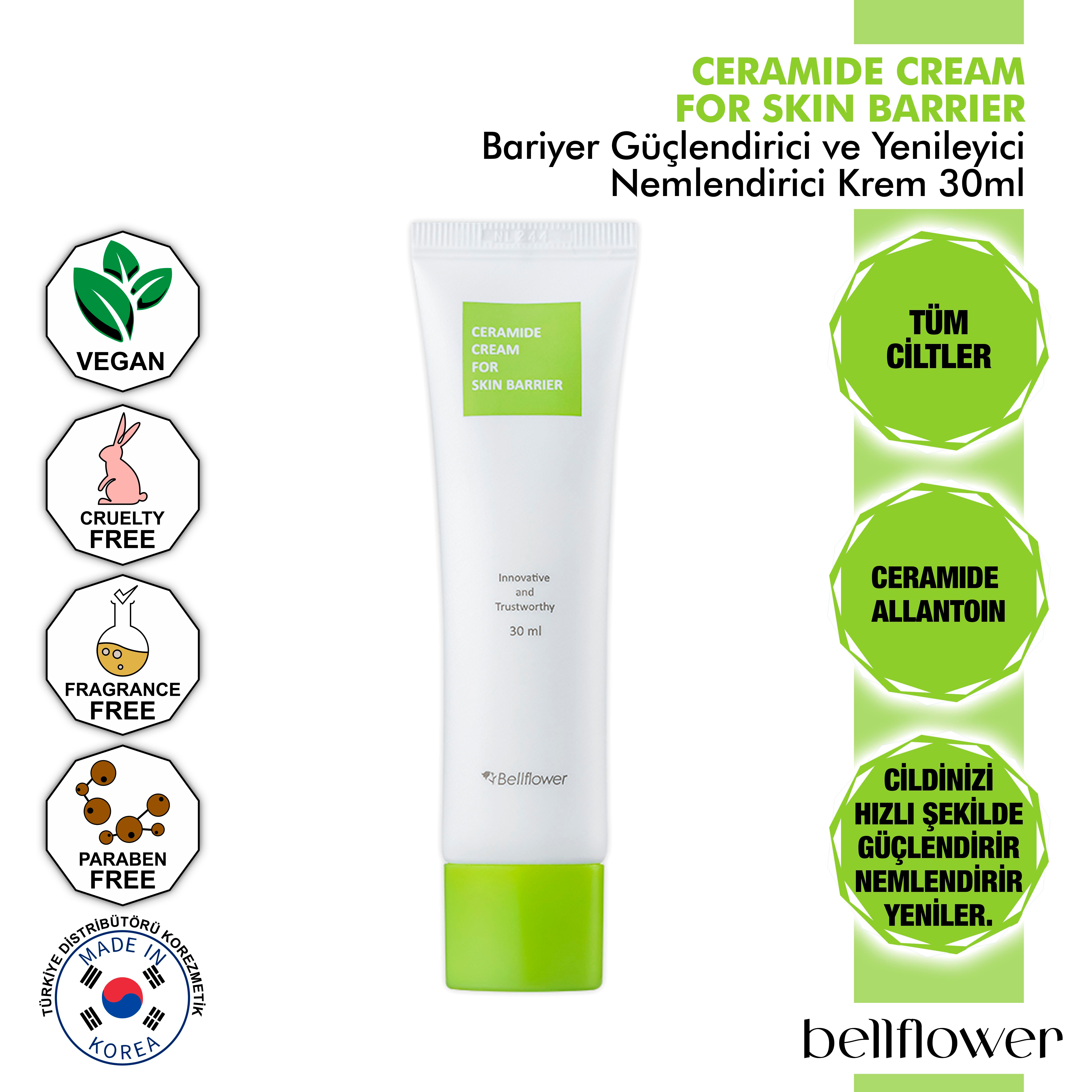 Seramid İçeren Bariyer Güçlendirici, Yenileyici Ve Nemlendirici Krem 30ml