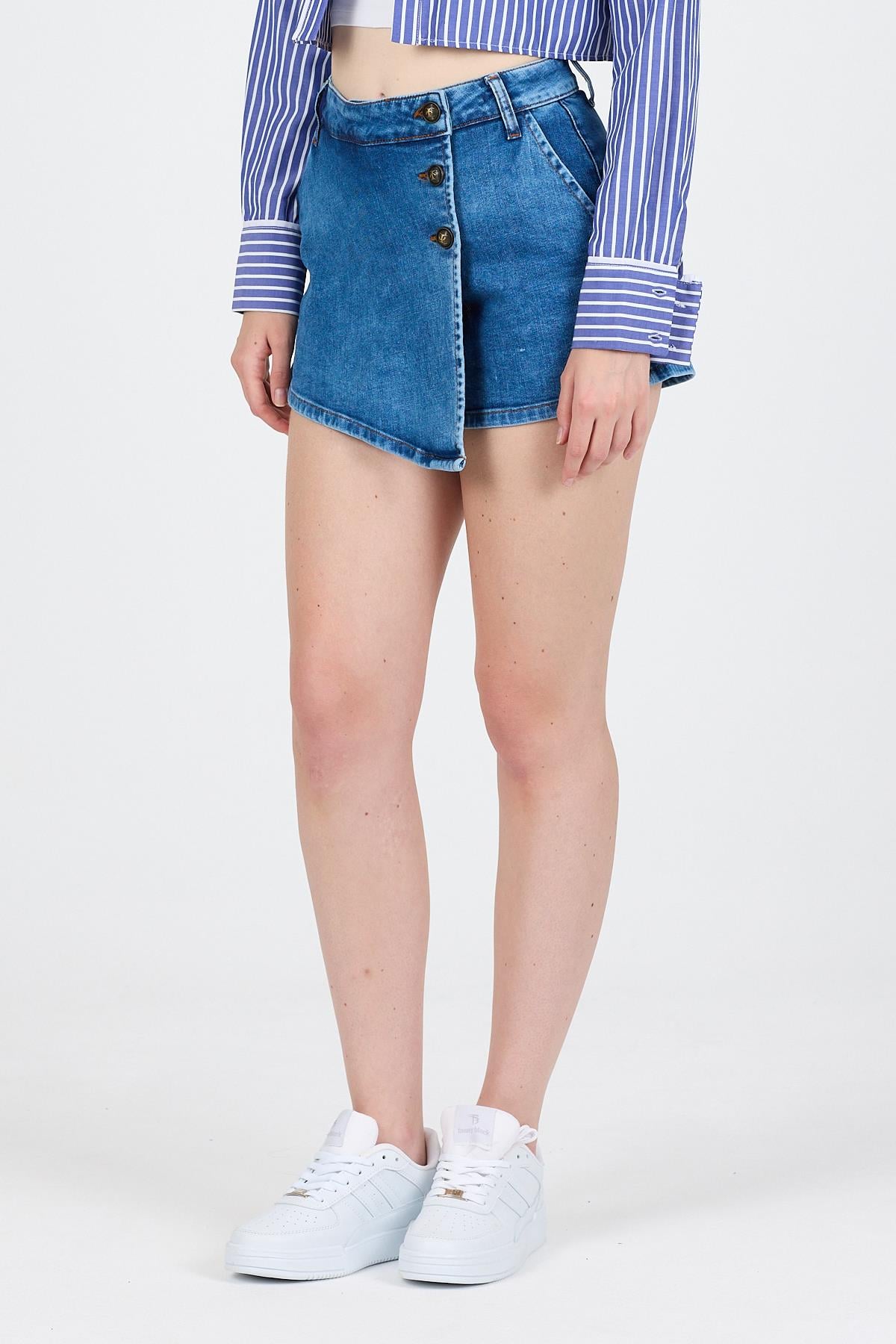 DESTY DENIM ŞORT ETEK