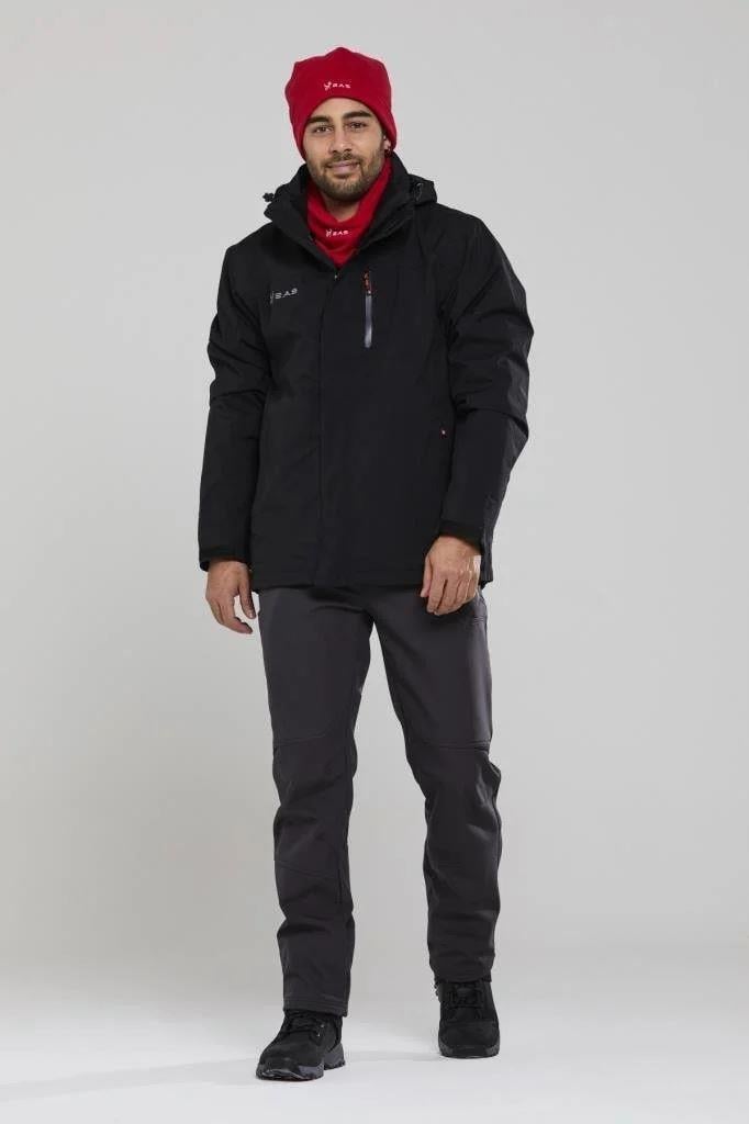2As Elbruz 3in1 Jacket Man Erkek Siyah Mont