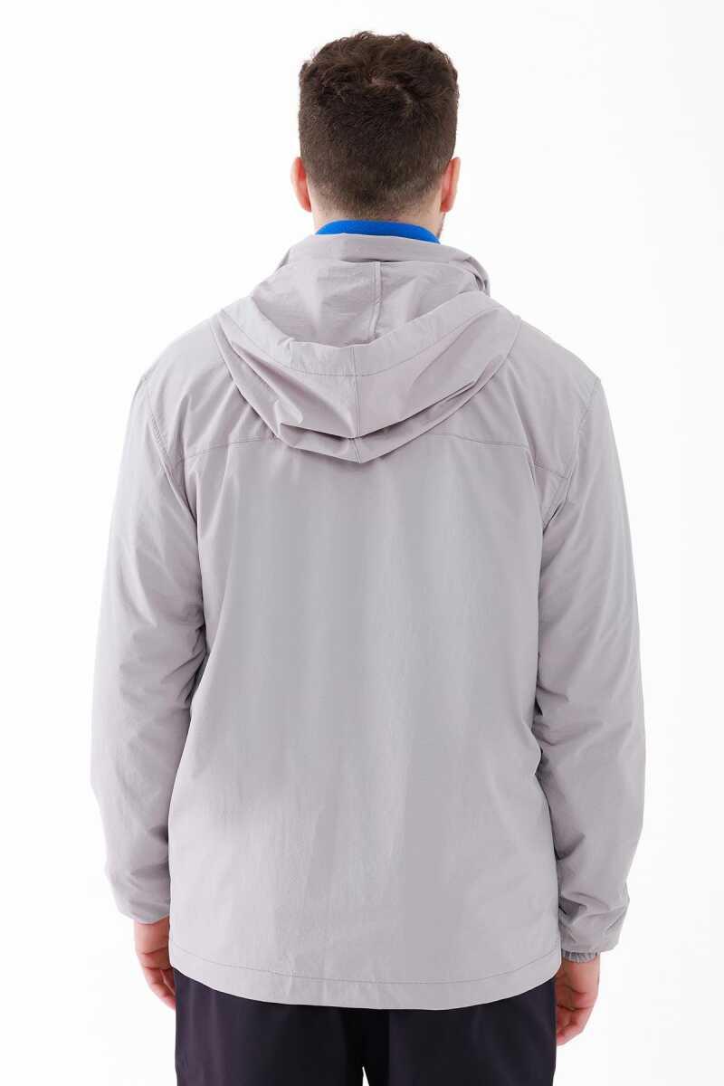 2As Safari Ceket Erkek Gri Rüzgarlık Ceket