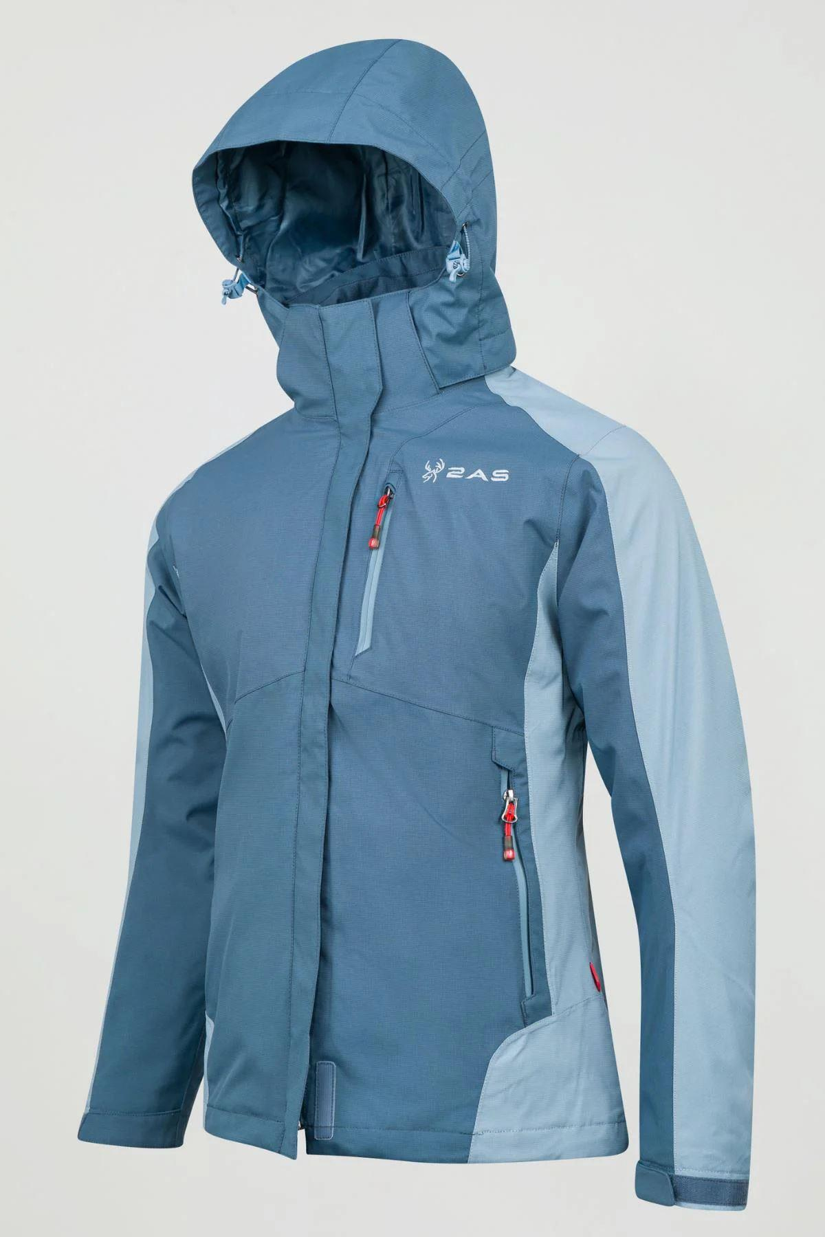 2As Sparkle Woman 3in1 Jacket Kadın Mavi Mont
