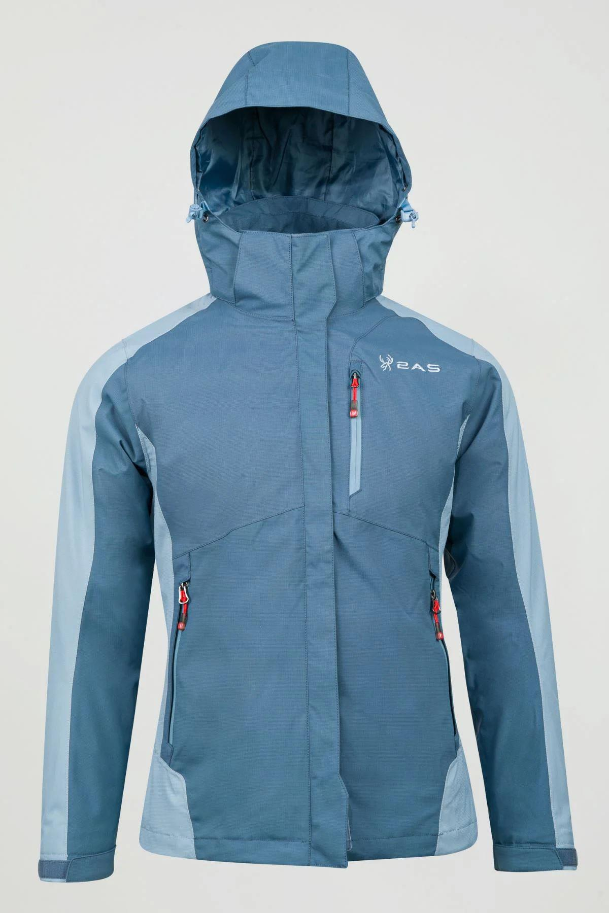 2As Sparkle Woman 3in1 Jacket Kadın Mavi Mont
