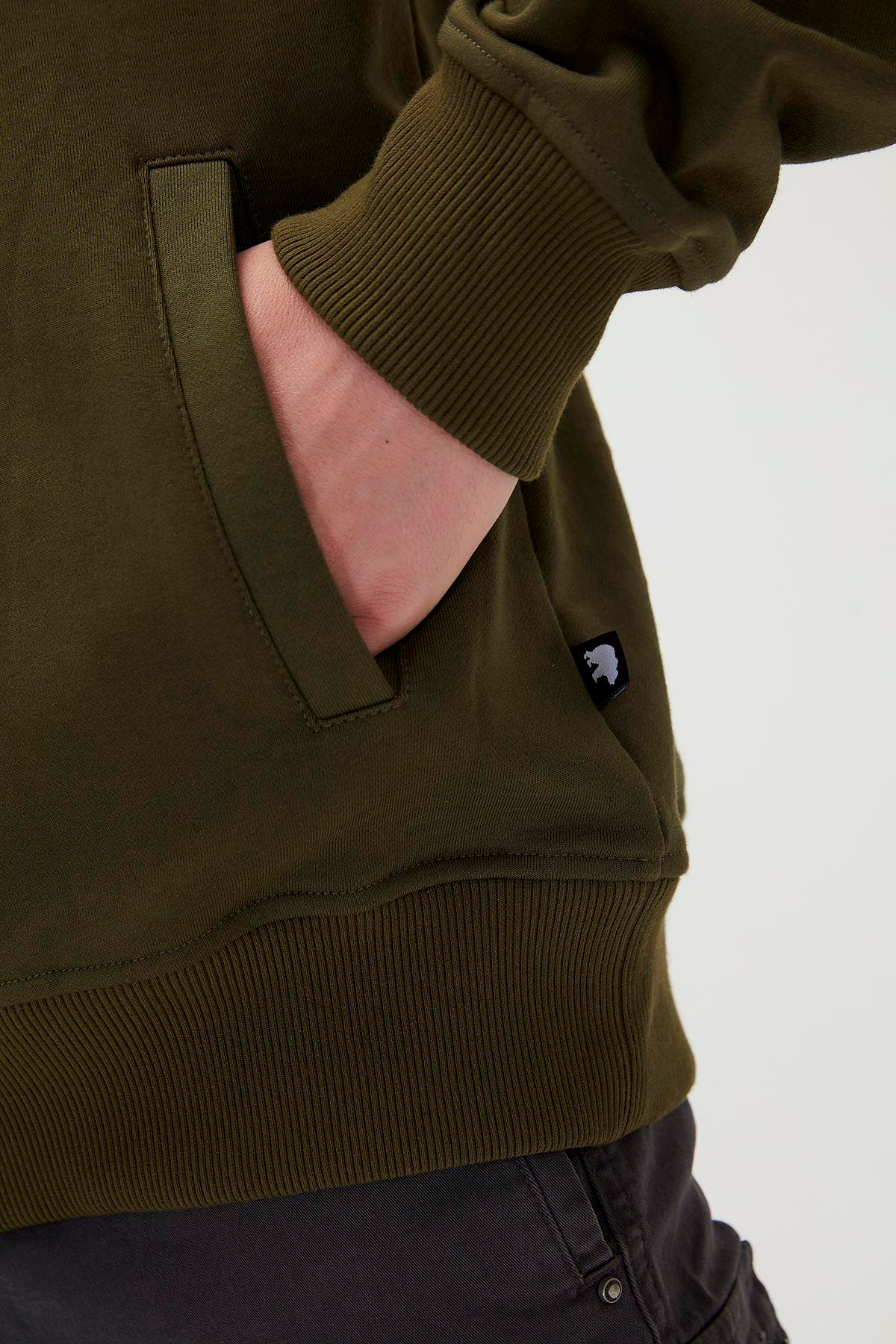Bad Bear Ape Hoodie Erkek Yesil Kapşonlu Sweat