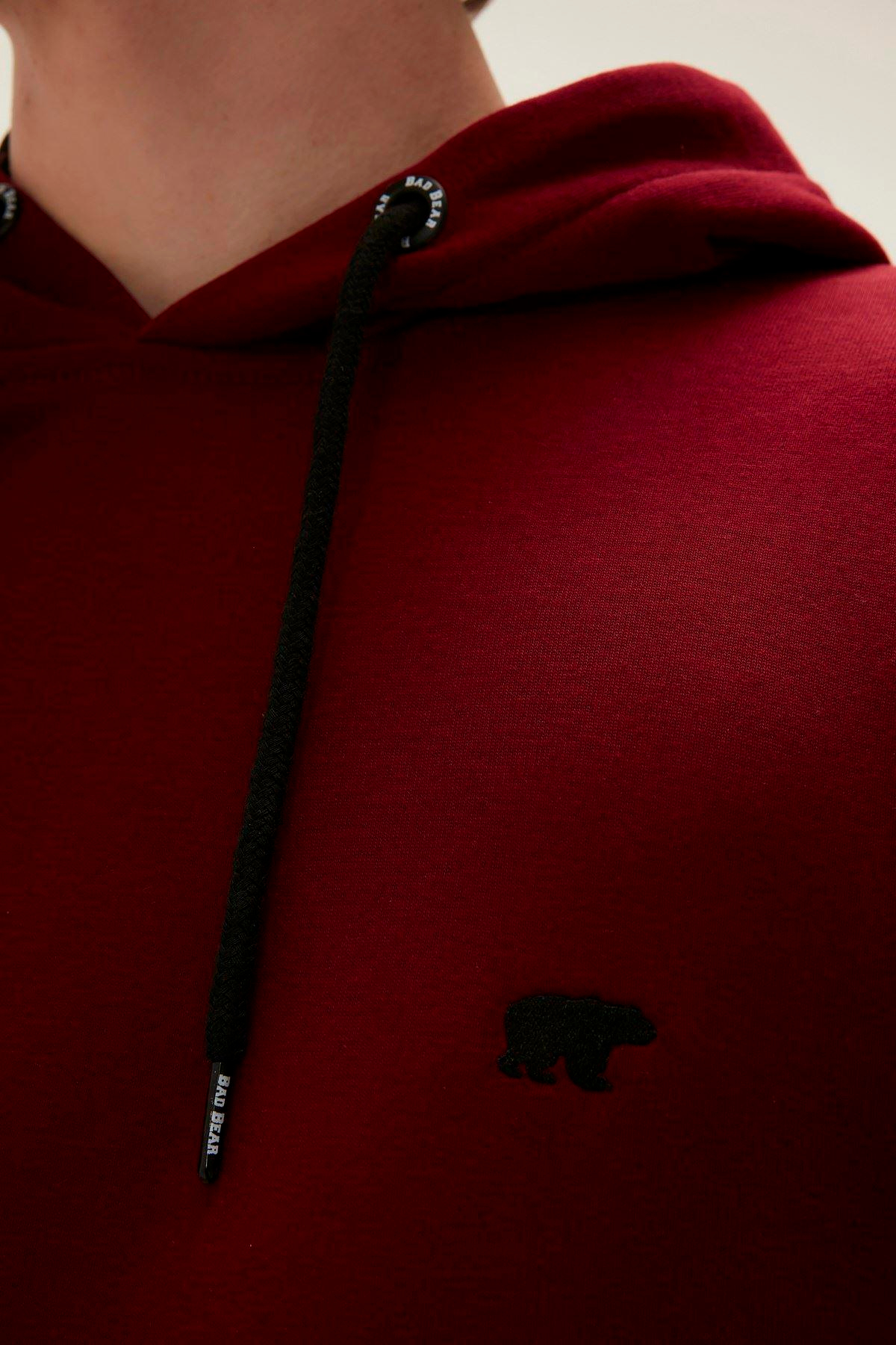 Bad Bear Bad Neck Hoodie Erkek Kirmizi Kapşonlu Sweat