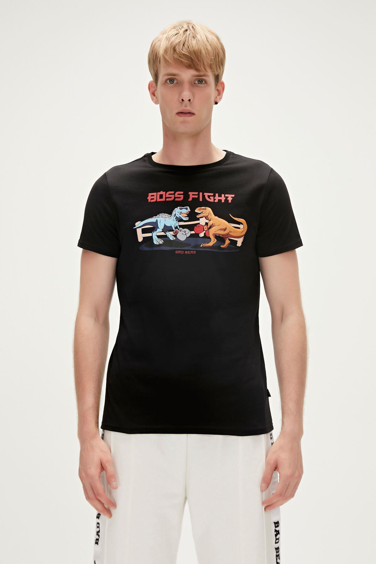 Bad Bear Boss T-Shirt Erkek  Bisiklet Yaka Tshirt