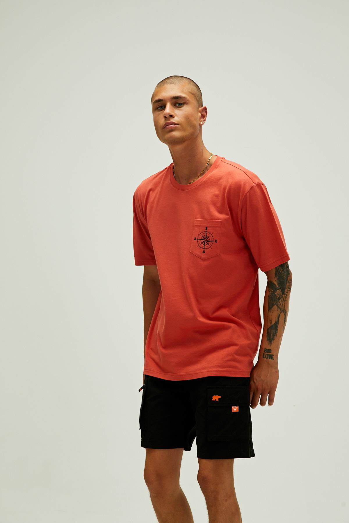 Bad Bear Compas T-Shirt Erkek  Bisiklet Yaka Tshirt