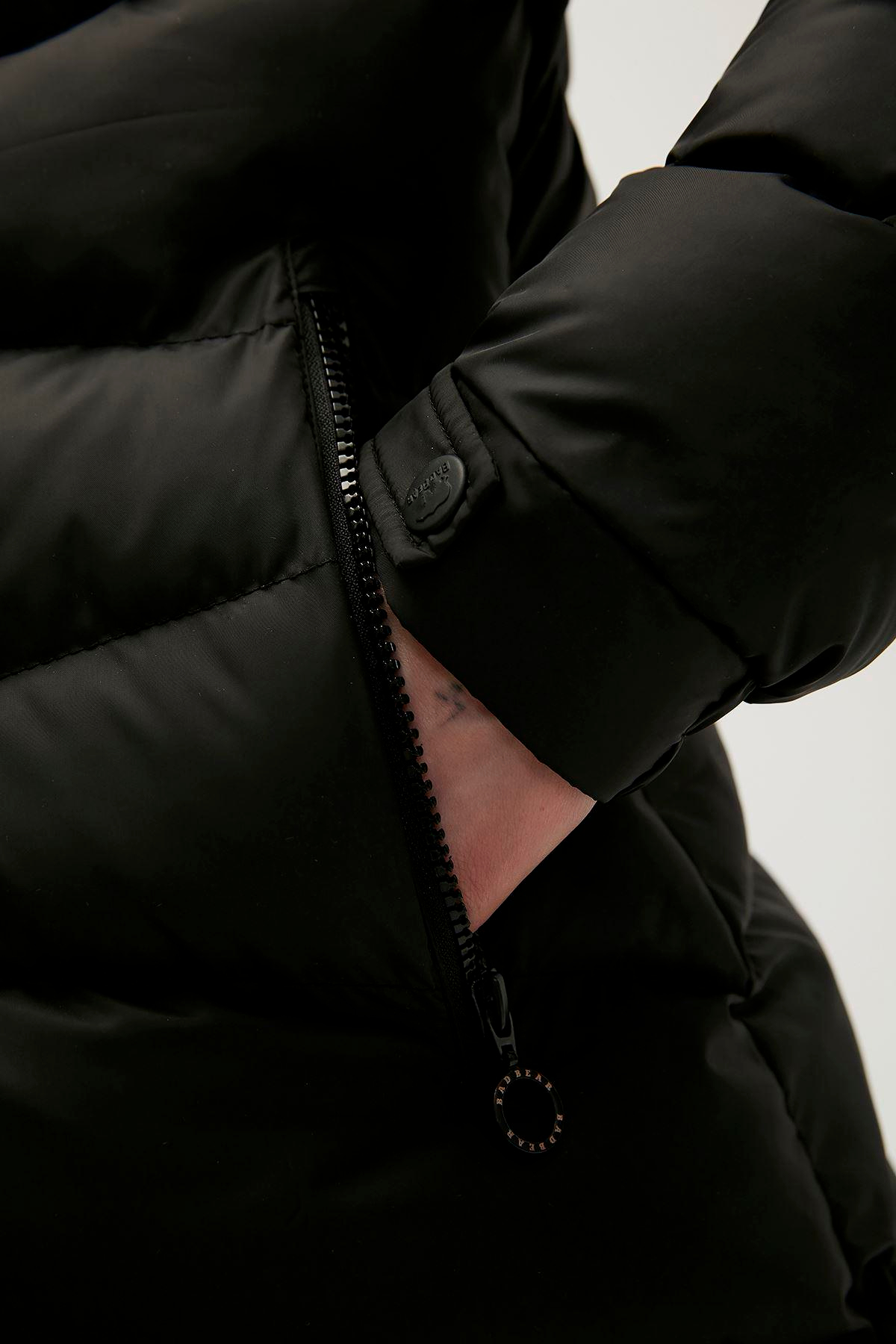 Bad Bear Diamond Puffer Kadın Siyah Mont