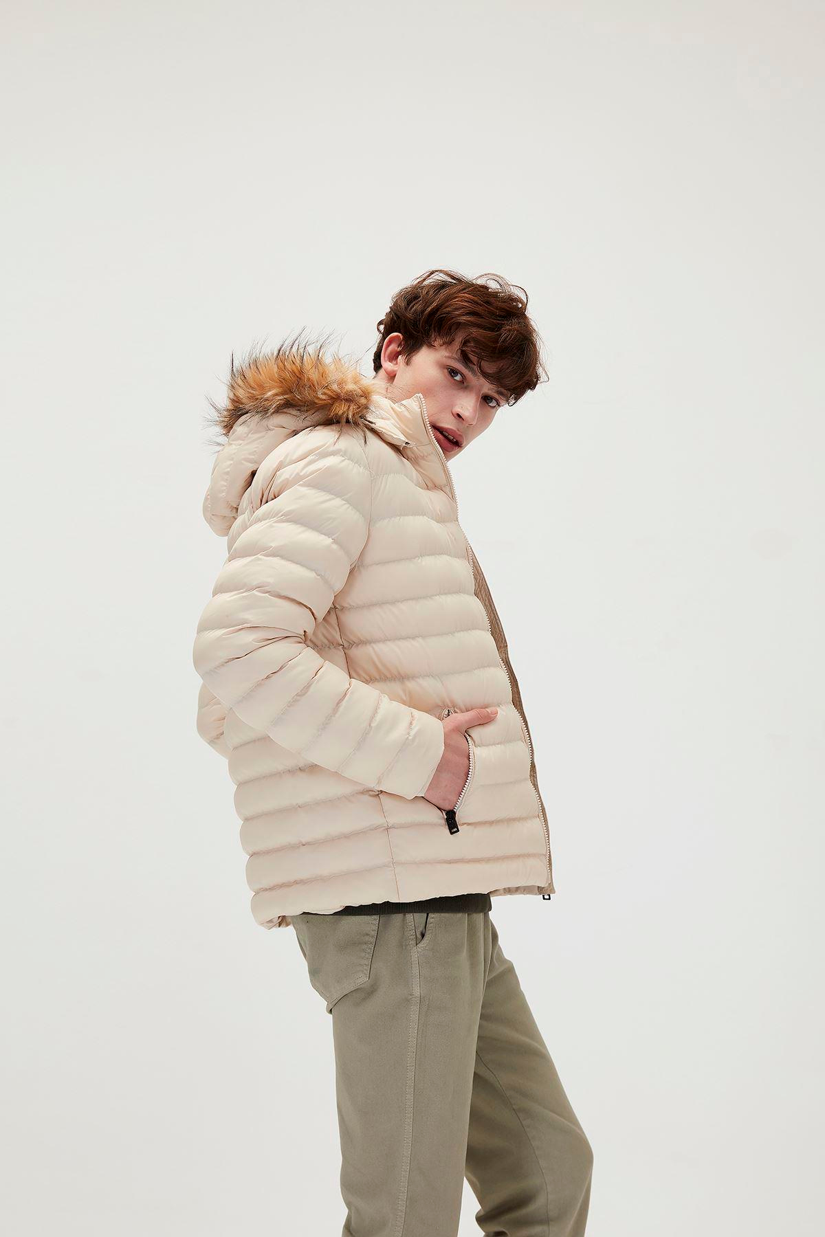 Bad Bear Dust Devil Puffer Erkek Bej Mont