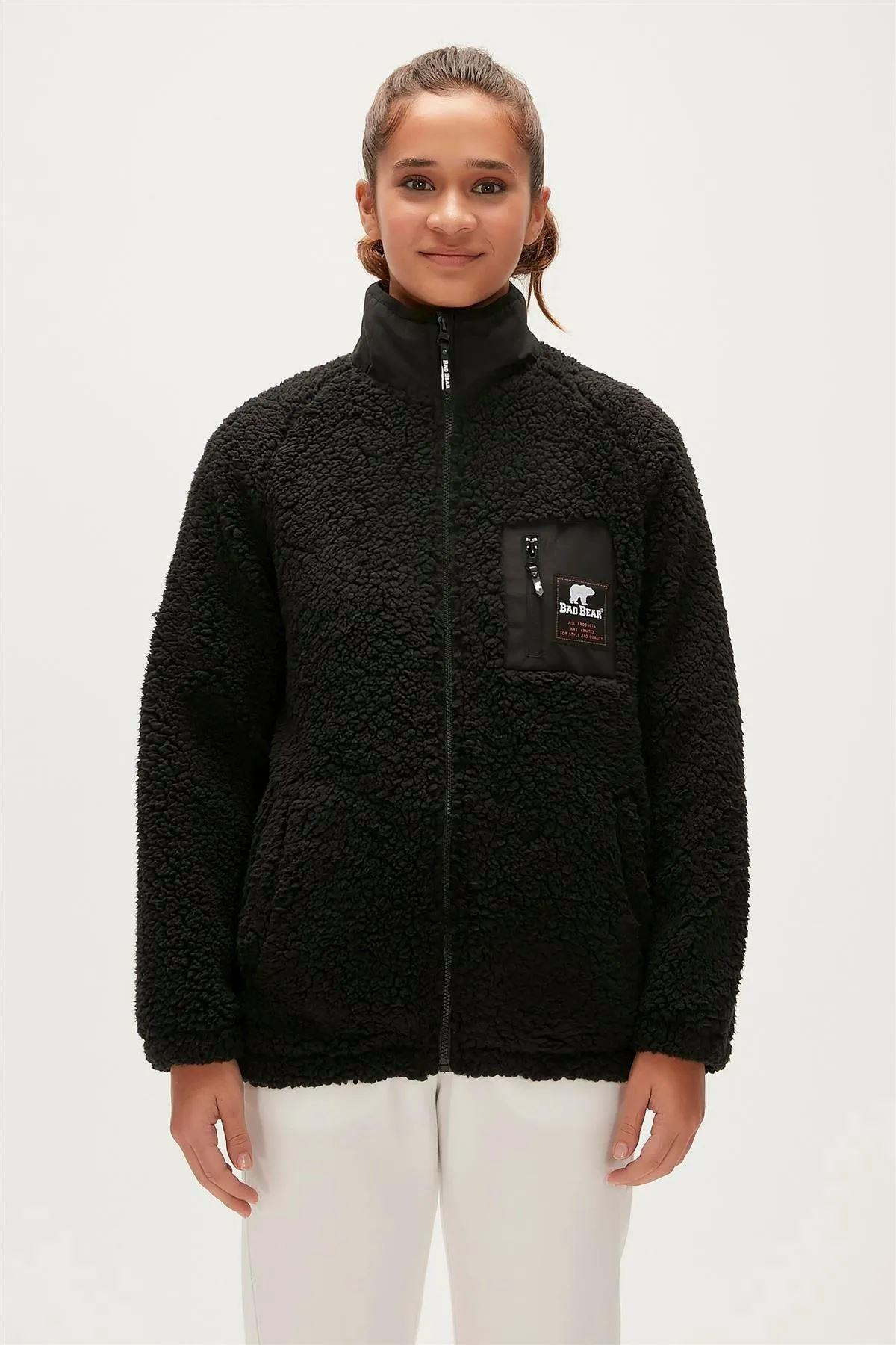 Bad Bear Emma Full-Zip Plush Jacket Kadın  Polar