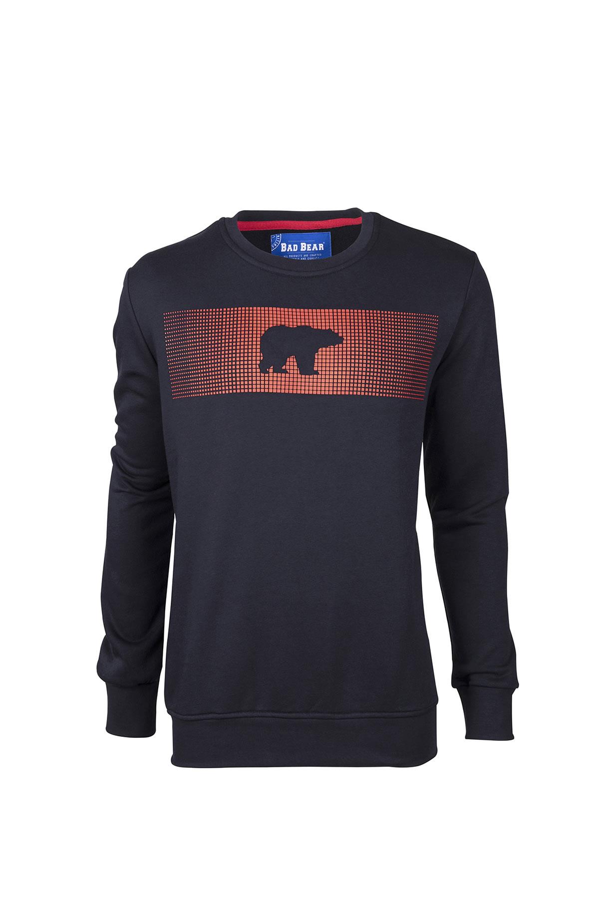 Bad Bear Fancy Crewneck Erkek Mavi Bisiklet Yaka Sweat