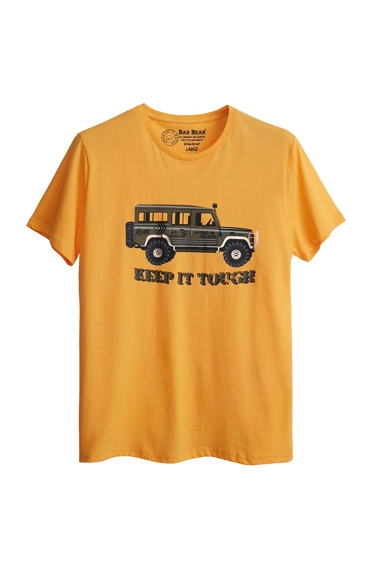 Bad Bear Keep it Tee Erkek Sari Tshirt
