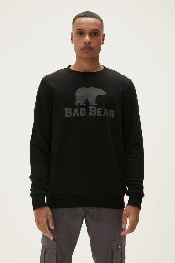 Bad Bear Logo Crewneck Erkek  Bisiklet Yaka Sweat