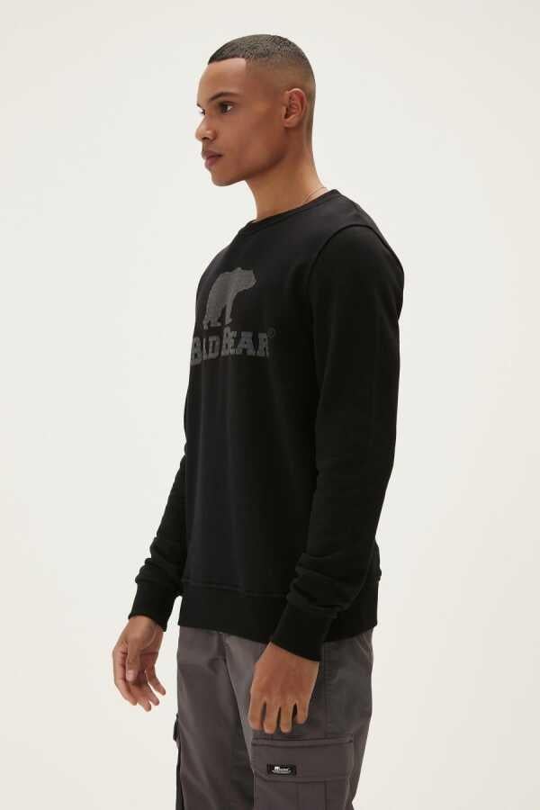 Bad Bear Logo Crewneck Erkek  Bisiklet Yaka Sweat