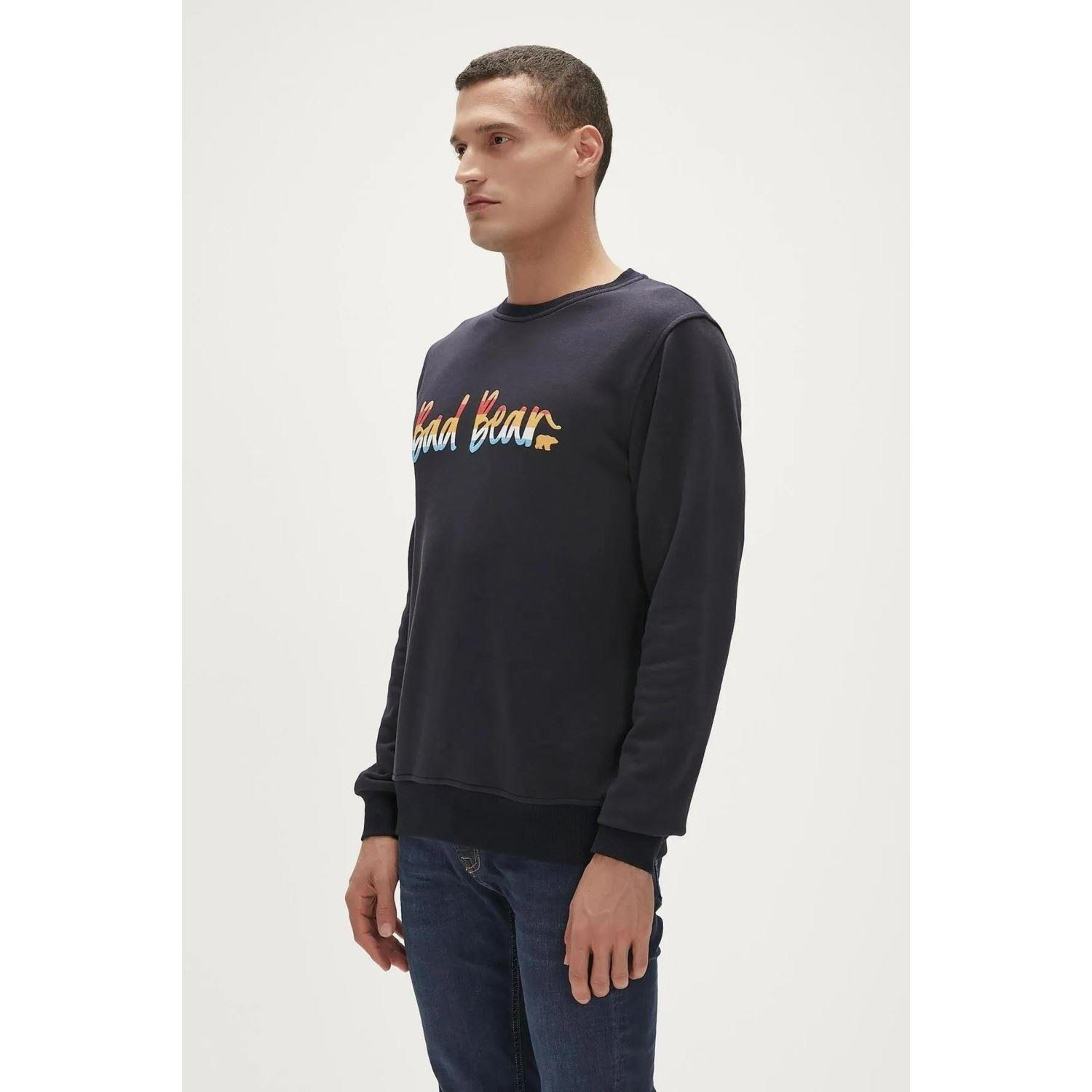 Bad Bear Manuscript Crewneck Erkek  Bisiklet Yaka Sweat