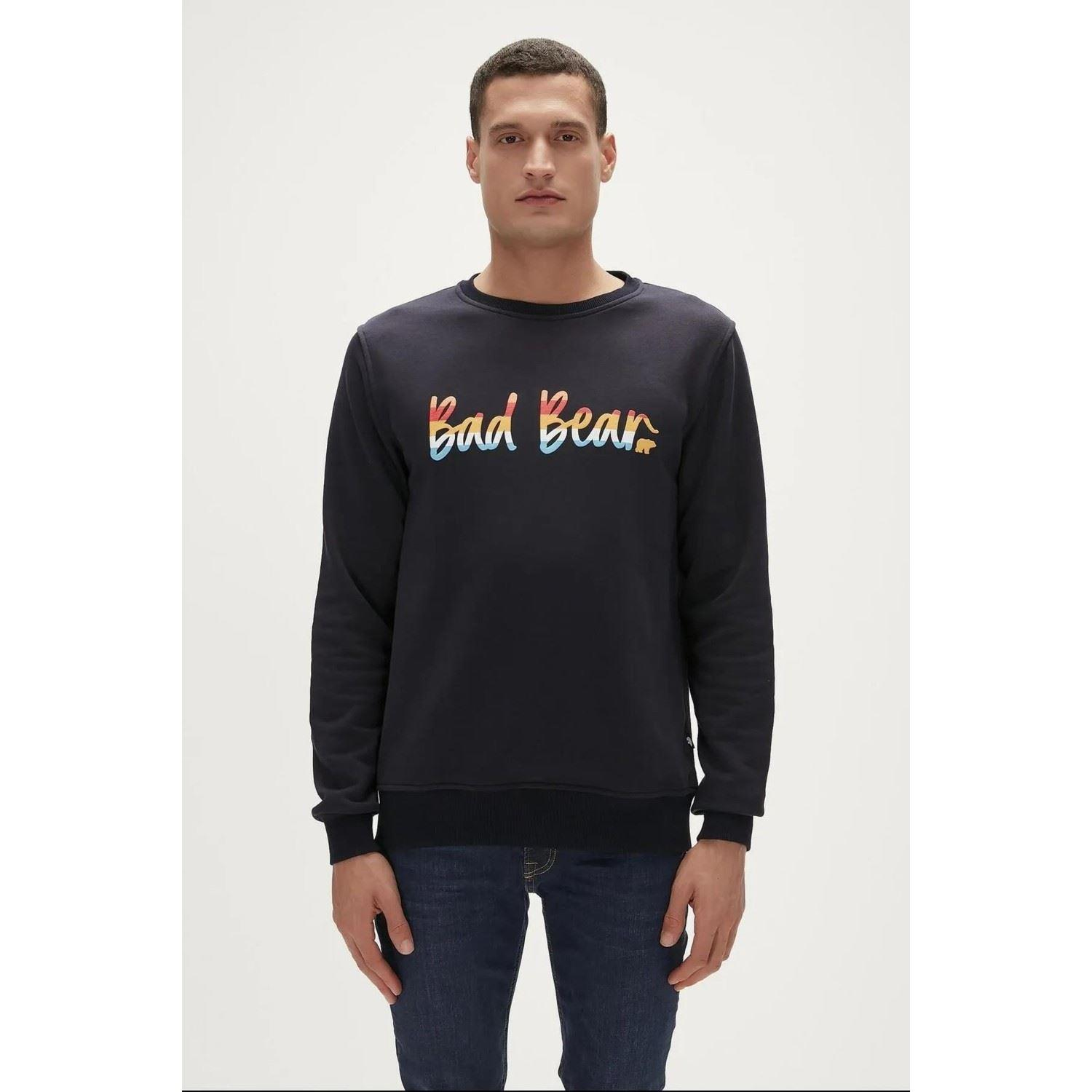 Bad Bear Manuscript Crewneck Erkek  Bisiklet Yaka Sweat