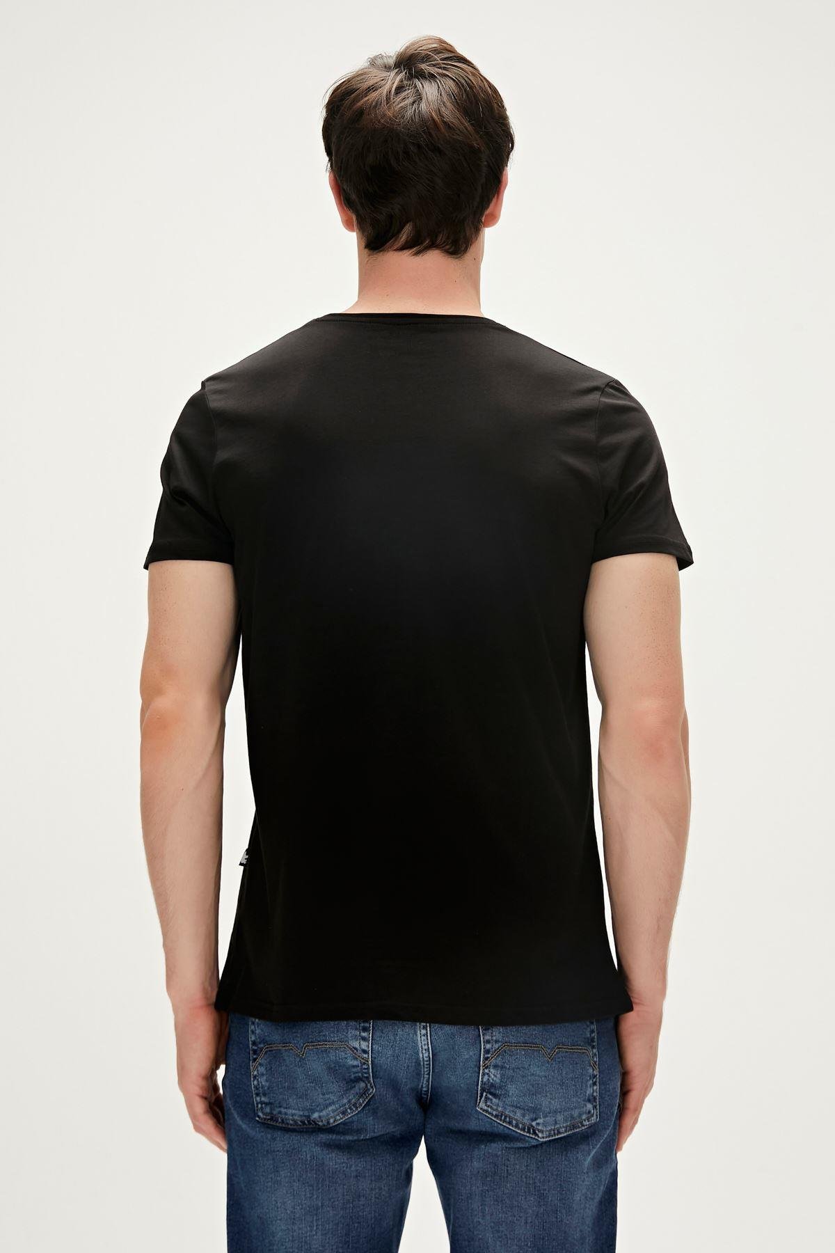 Bad Bear Manuscript T-Shirt Erkek  Bisiklet Yaka Tshirt