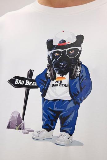 Bad Bear Panther Crewneck Erkek  Bisiklet Yaka Sweat