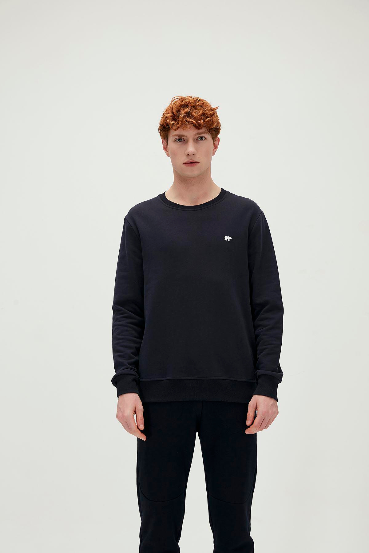 Bad Bear Presage Crewneck Erkek Mavi Bisiklet Yaka Sweat