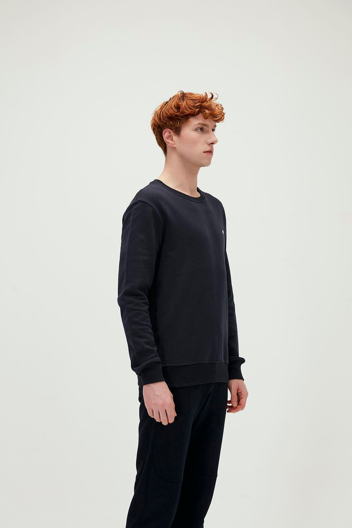 Bad Bear Presage Crewneck Erkek Mavi Bisiklet Yaka Sweat