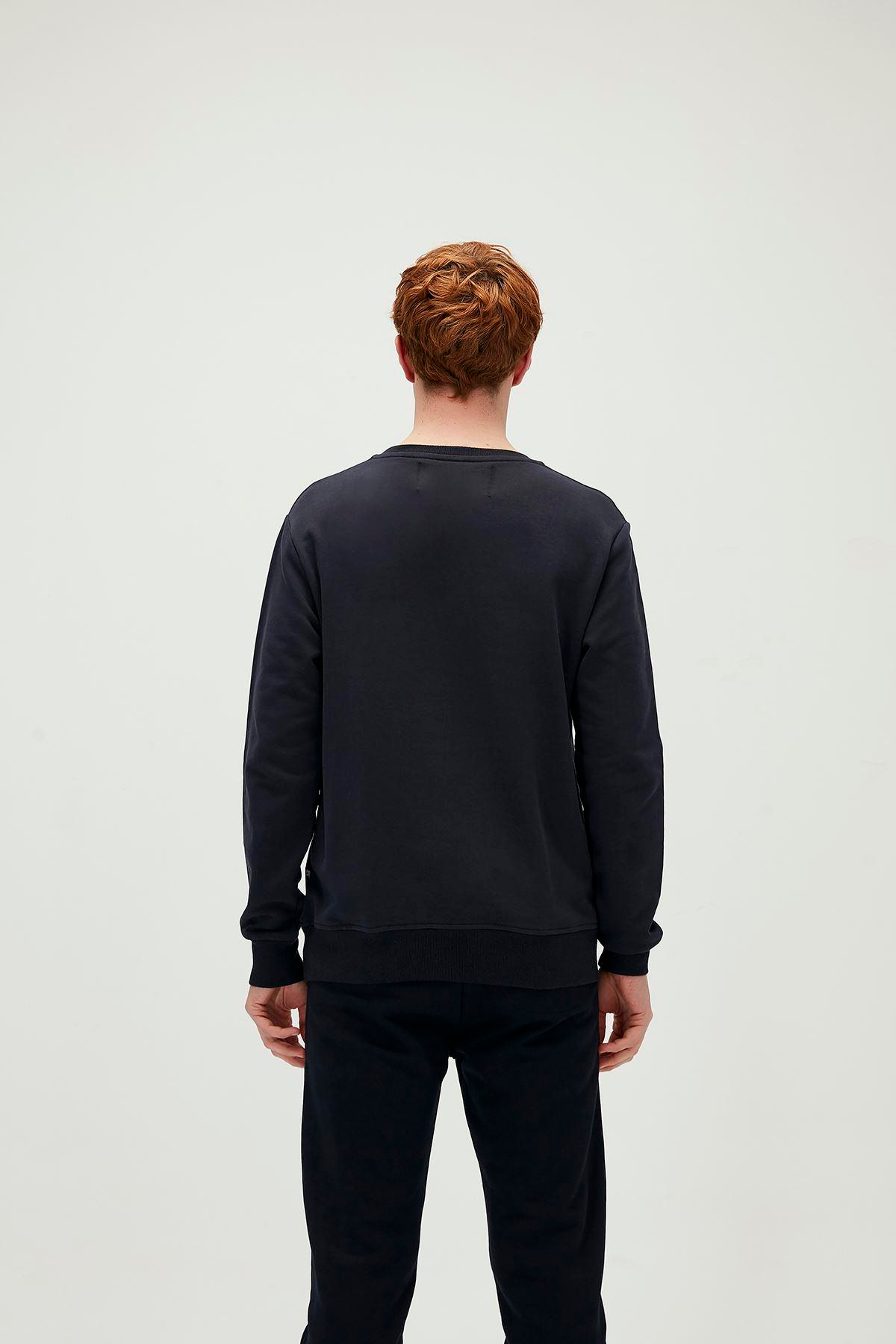 Bad Bear Presage Crewneck Erkek Mavi Bisiklet Yaka Sweat