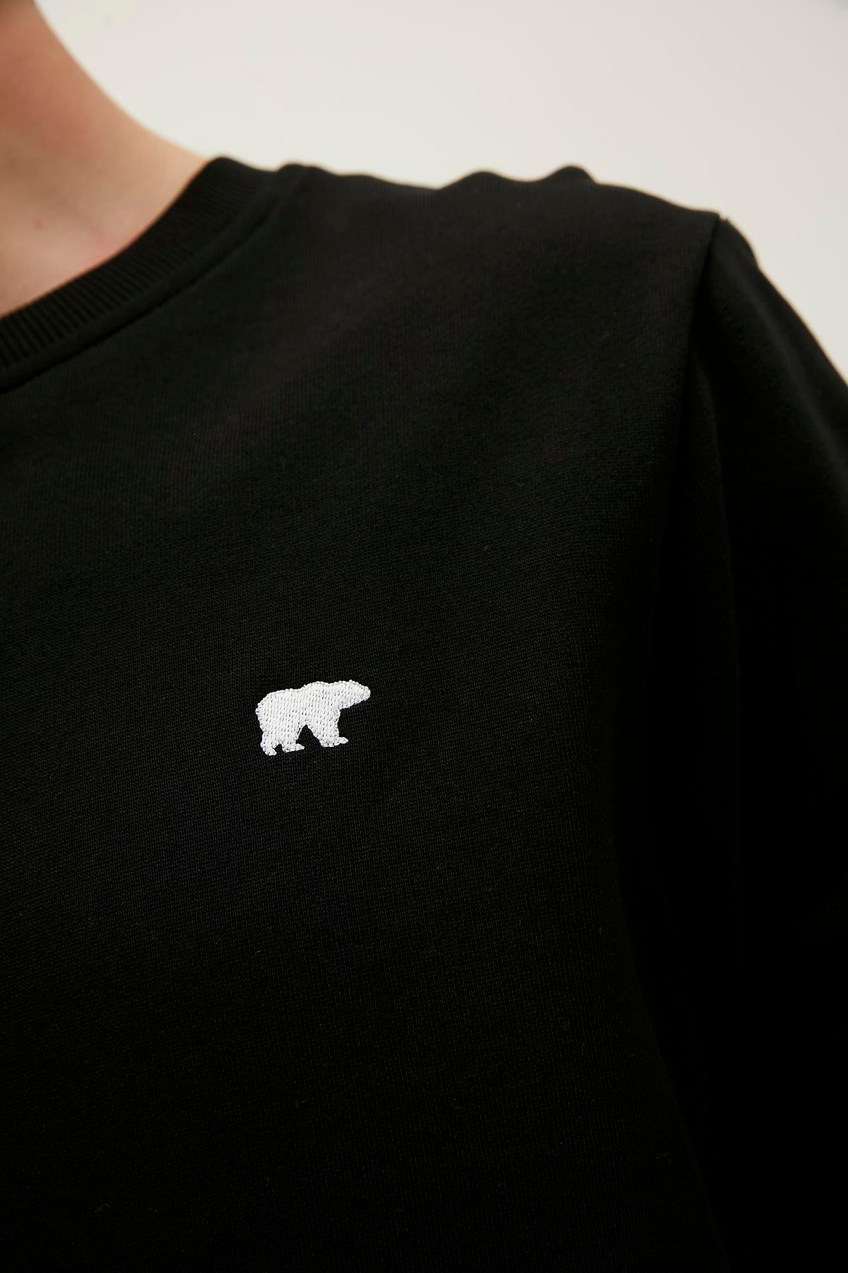 Bad Bear Presage Crewneck Erkek Siyah Bisiklet Yaka Sweat